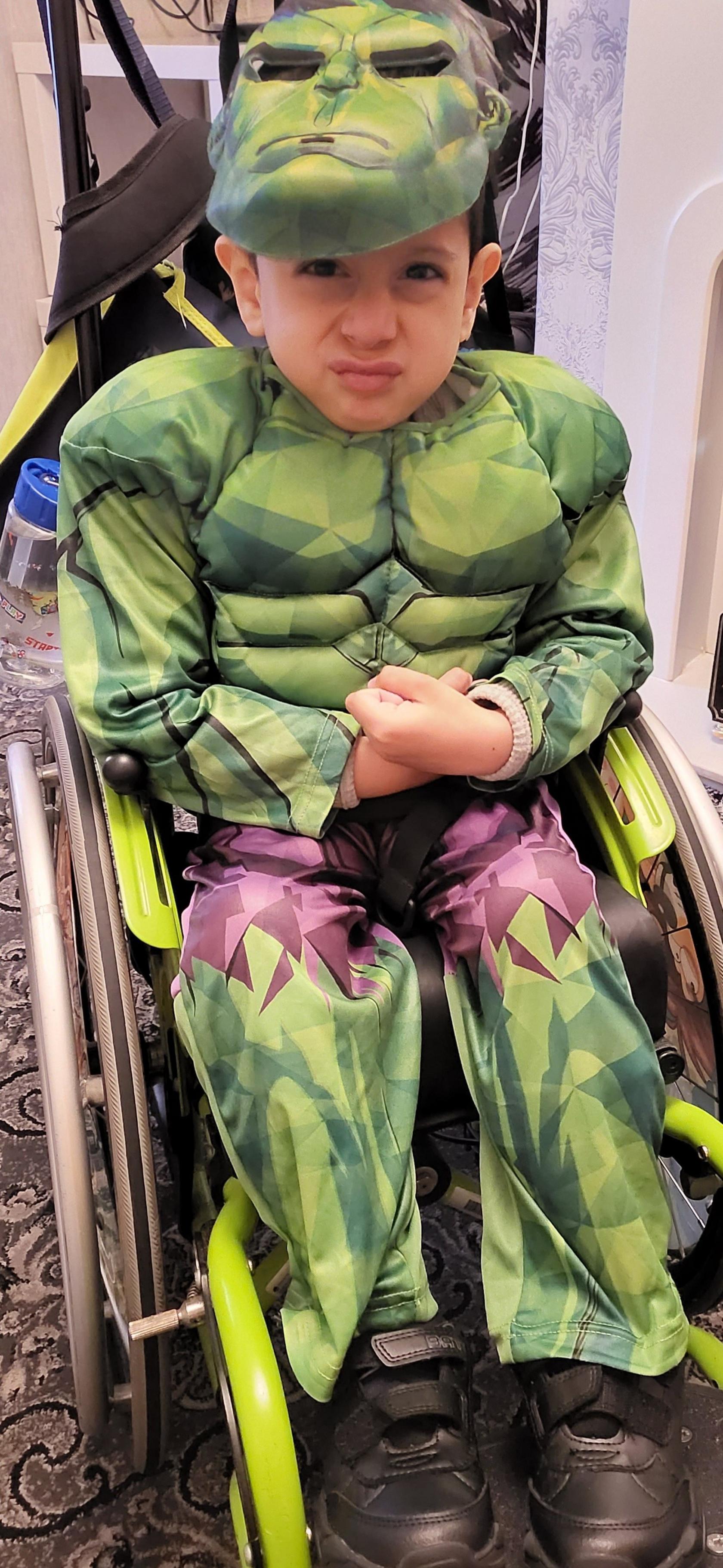 boy dressed as The Hulk