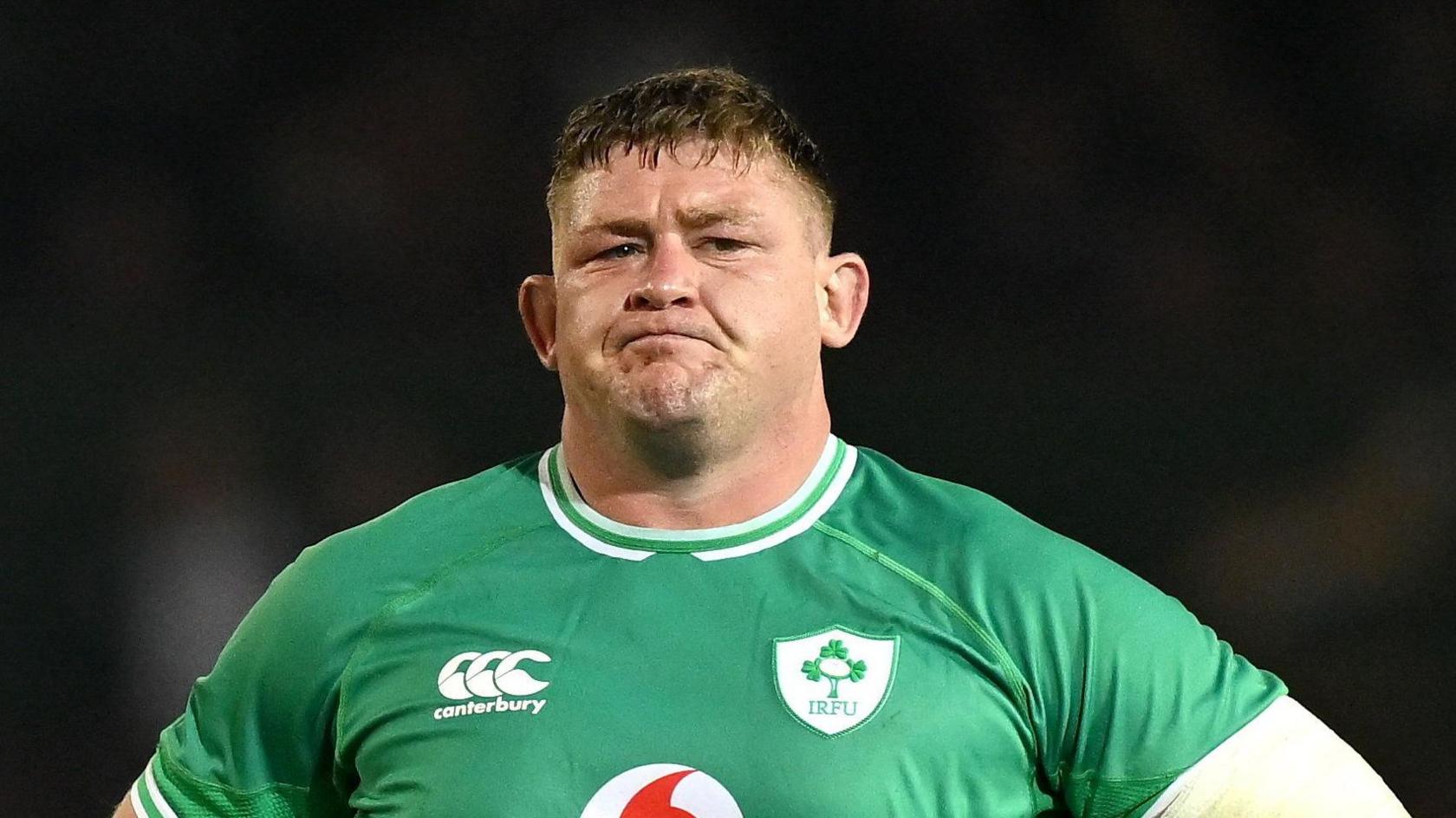 Tadhg Furlong in Ireland kit