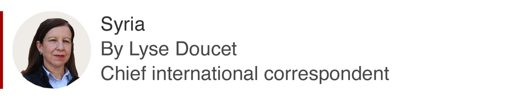 Syria by Lyse Doucet, Chief international correspondent