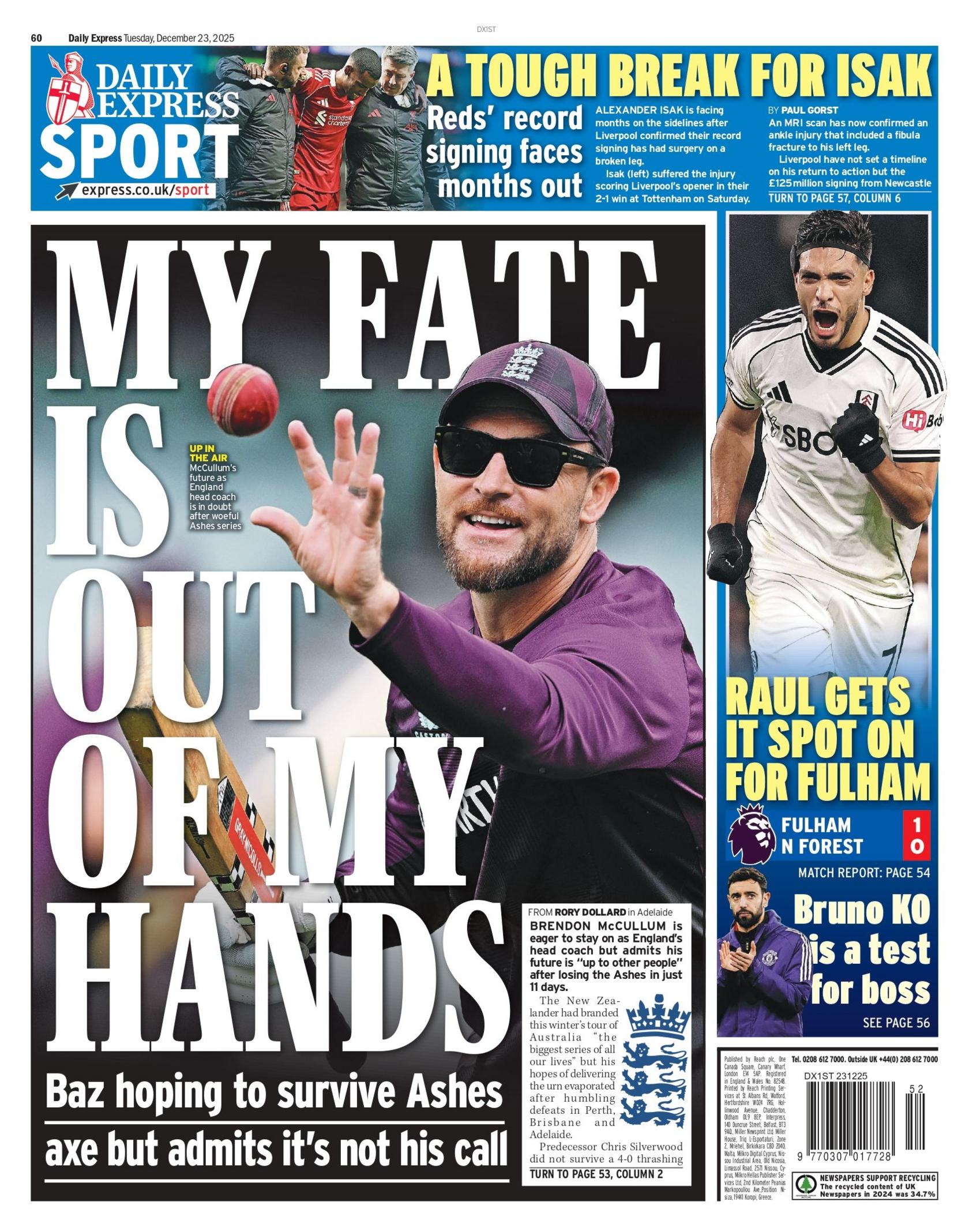 Express back page