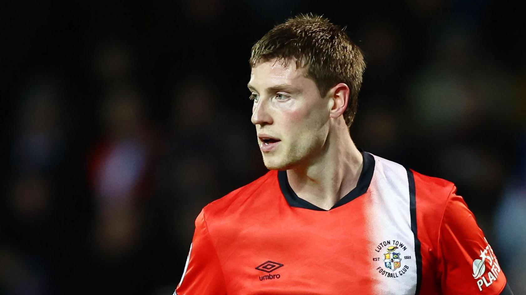 Mark McGuinness in action for Luton