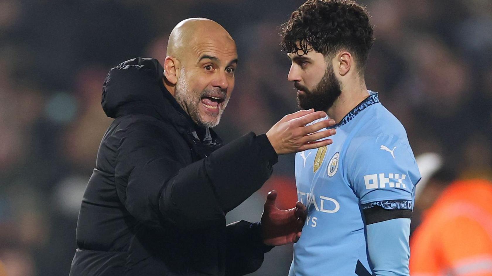 Pep Guardiola and Josko Gvardiol