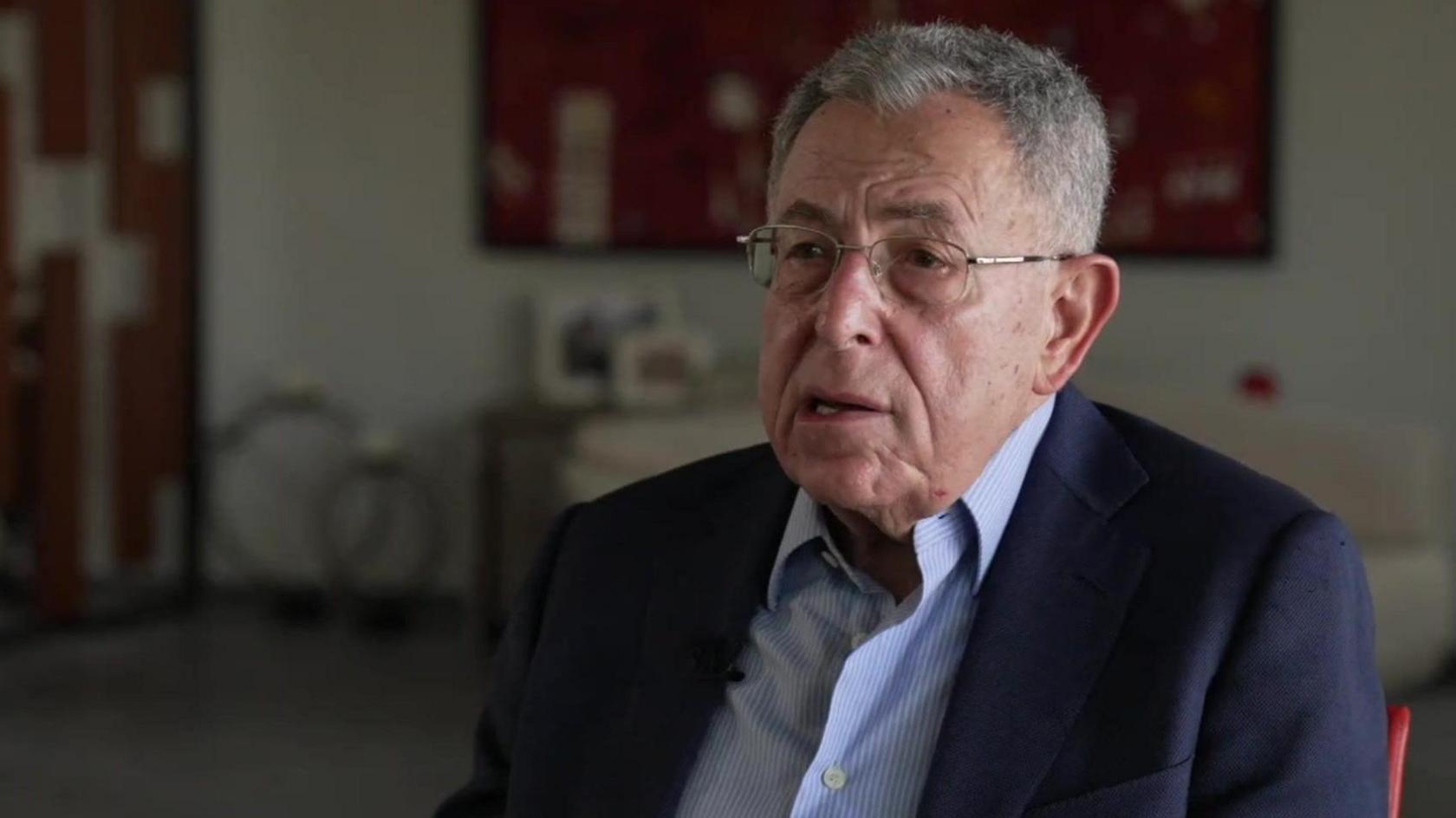 Former Lebanese Prime Minister Fouad Siniora during a BBC interview