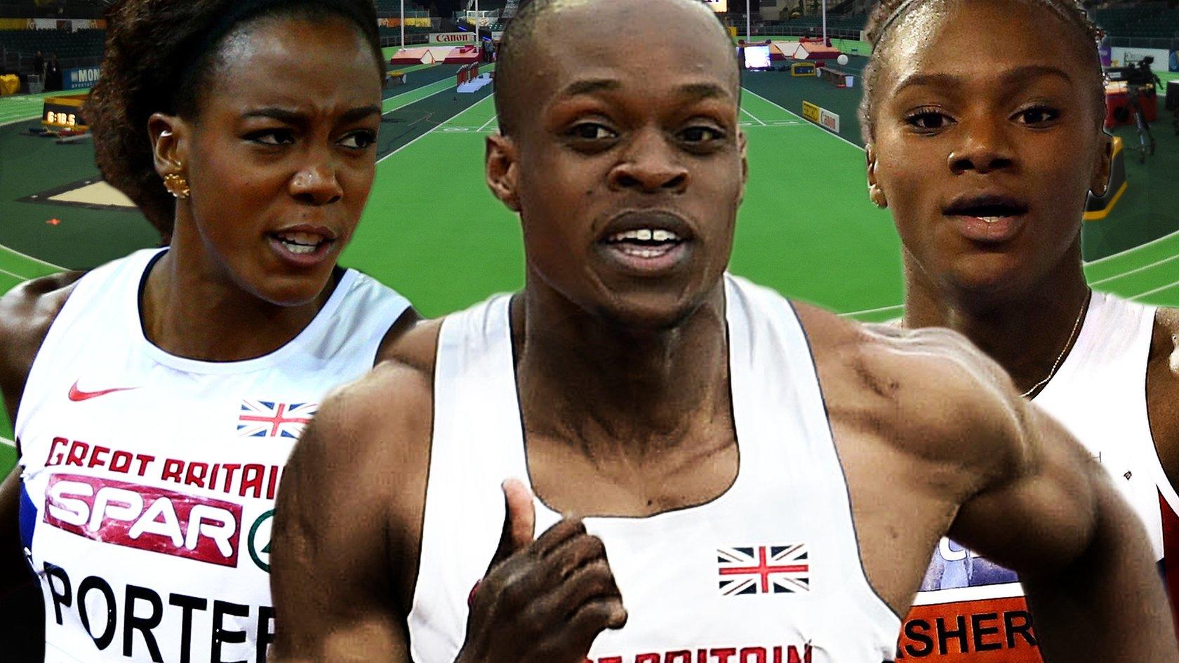 Tiffany Porter, James Dasaolu, and Dina Asher-Smith