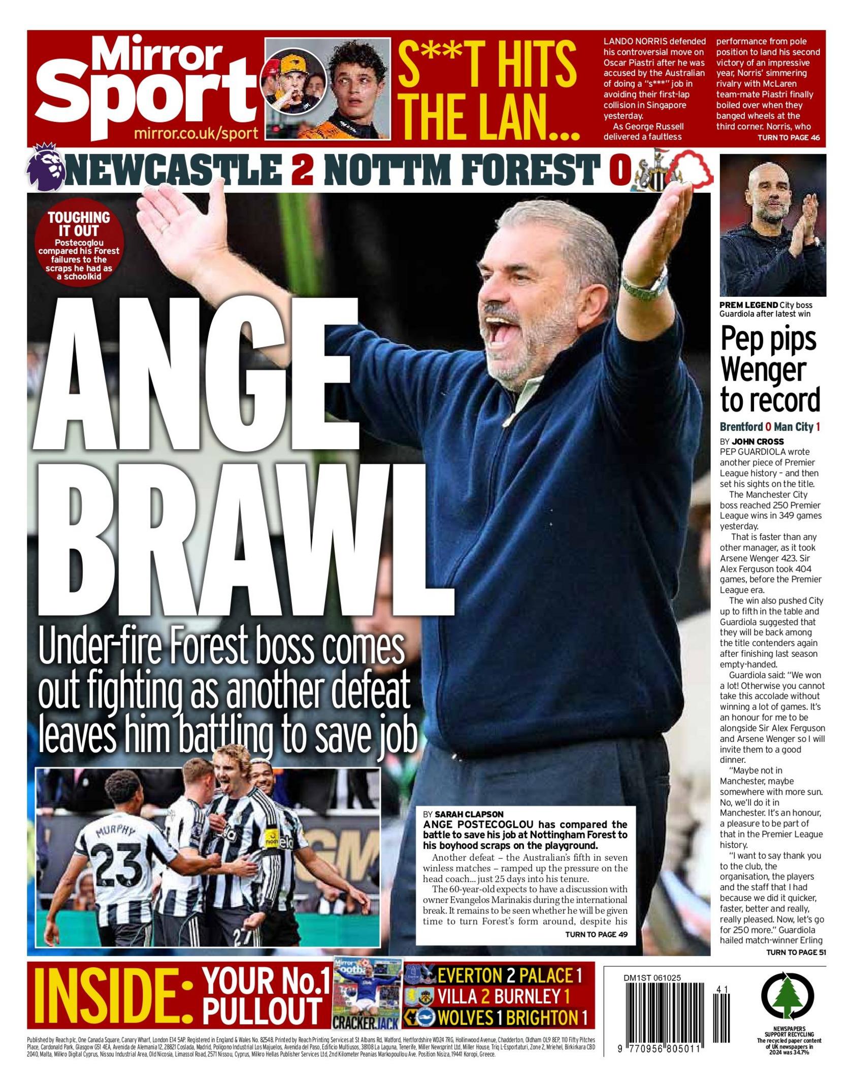 Mirror back page 
