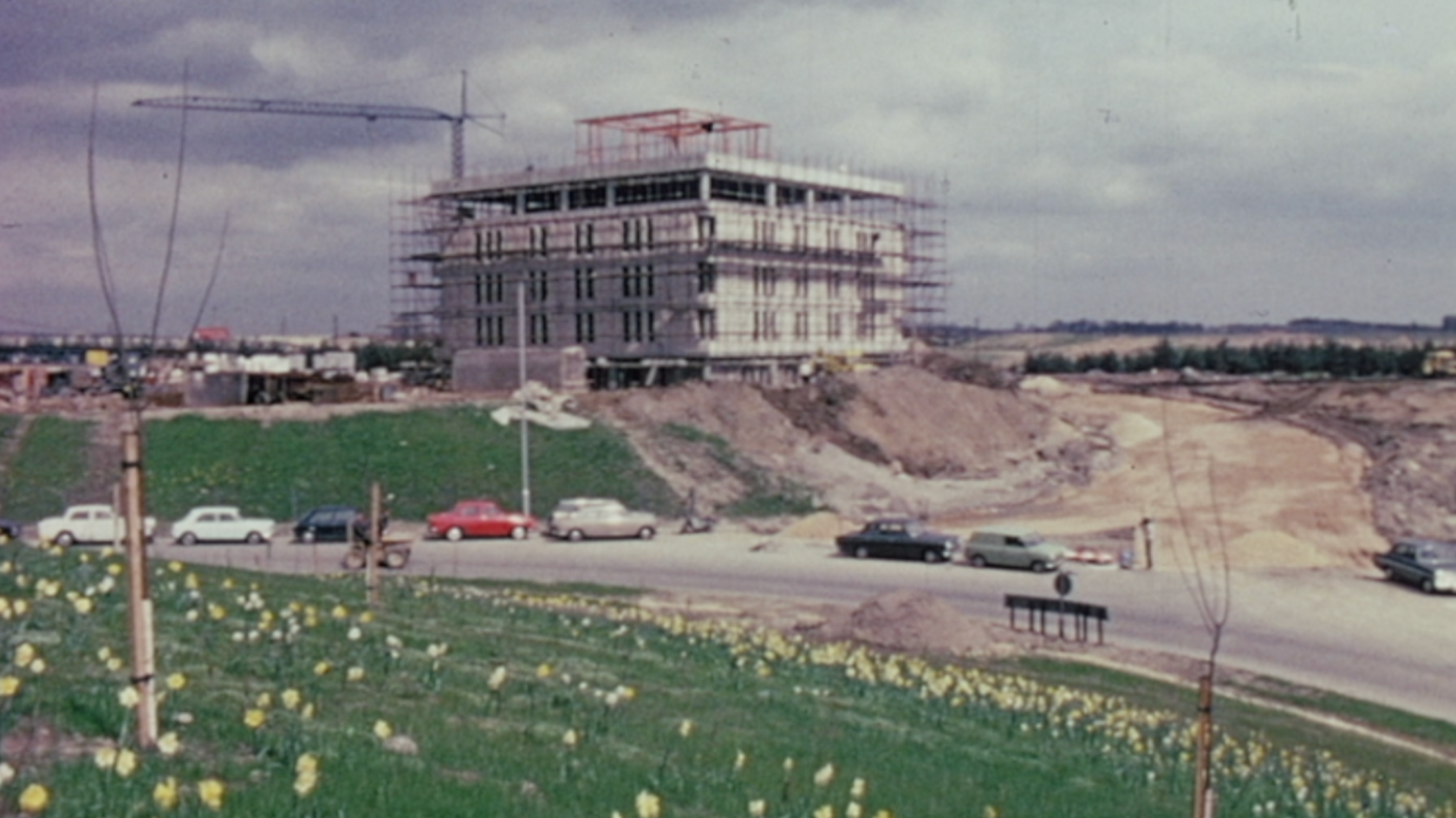 Inland Revenue buildings being constructed.