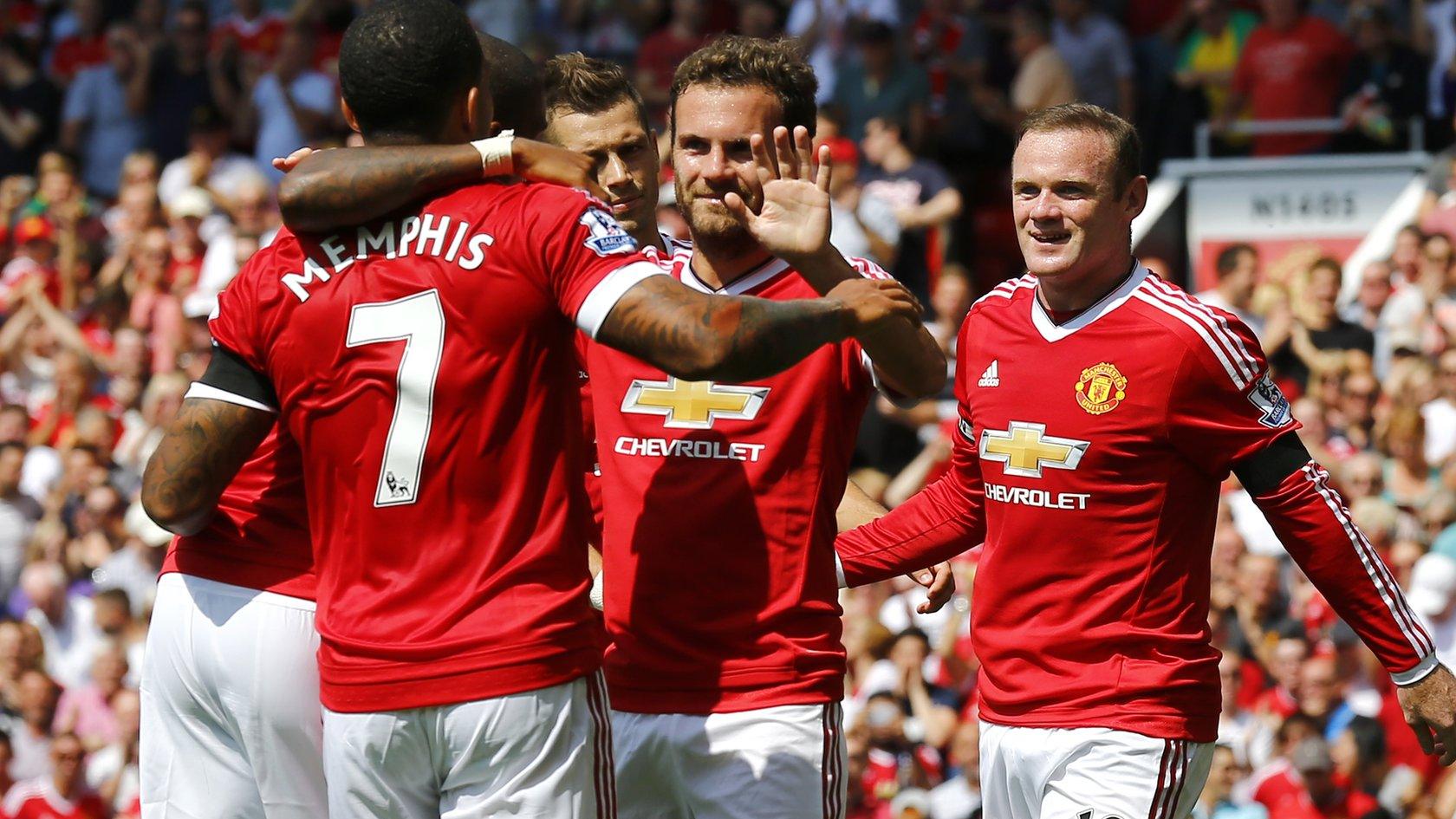 Manchester United celebrate