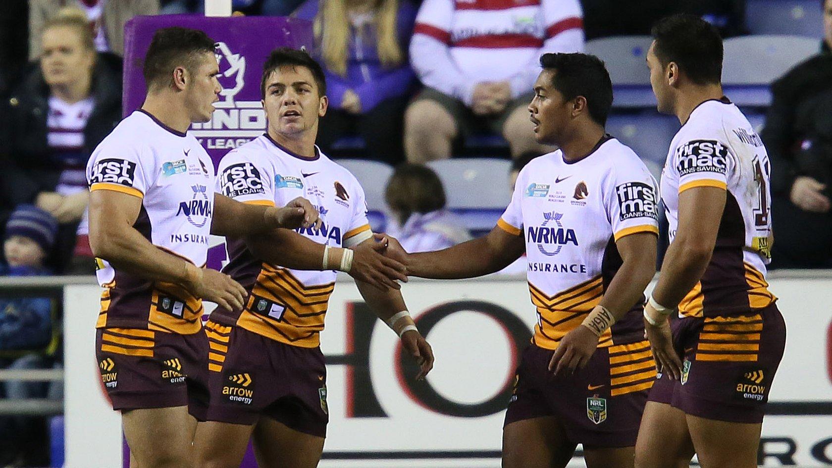 Brisbane Broncos Kodi Nikorima celebrates