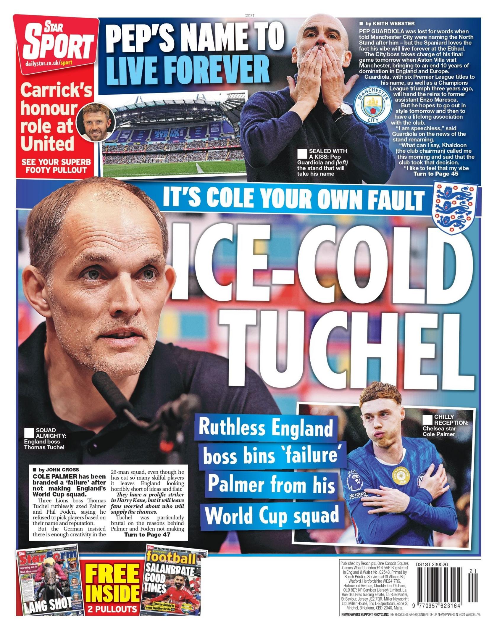 Daily Star back page