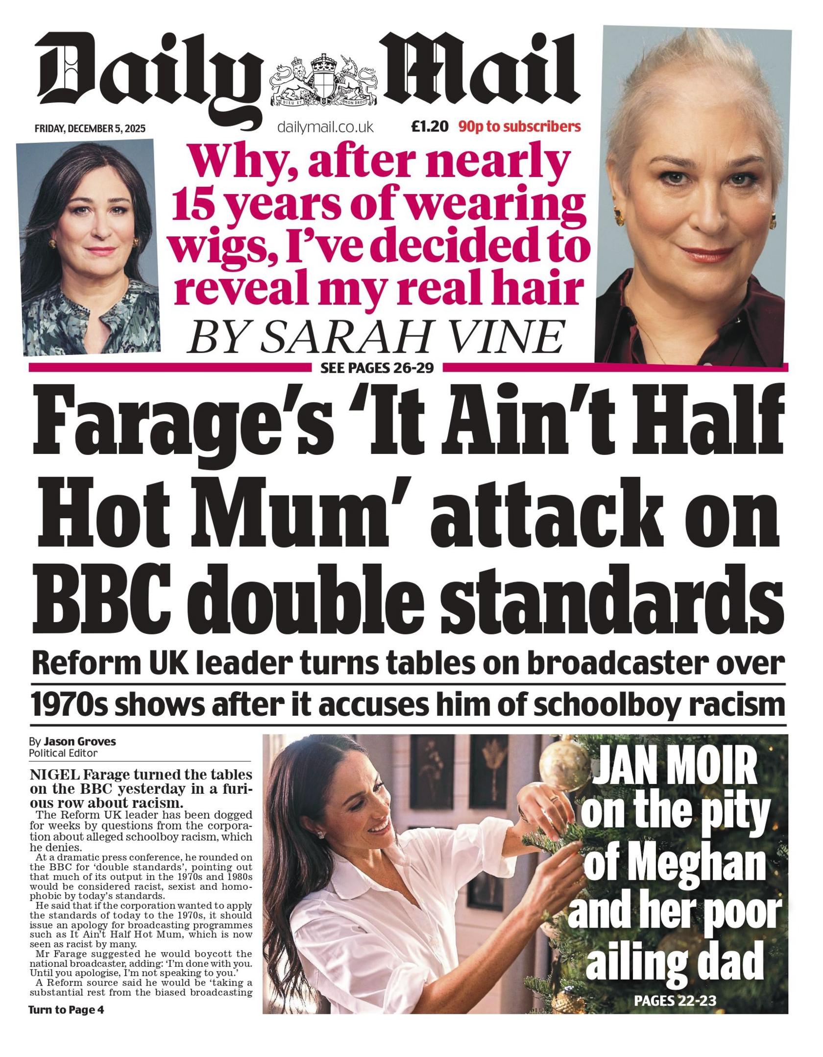"Sulmi i Farage-s 'It Ain's Half Hot Mum' ndaj standardeve të dyfishta të BBC-së"