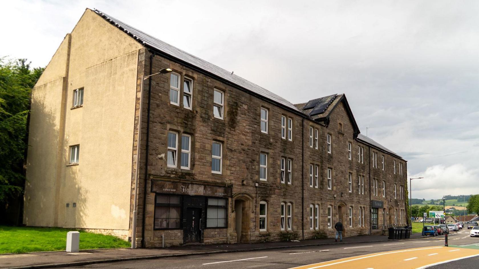 A photo of the block on lower bridge street that Haney moved to