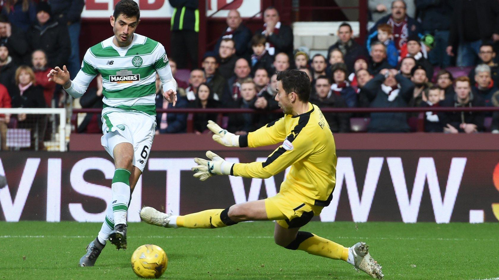 Celtic's Nir Bitton opens the scoring