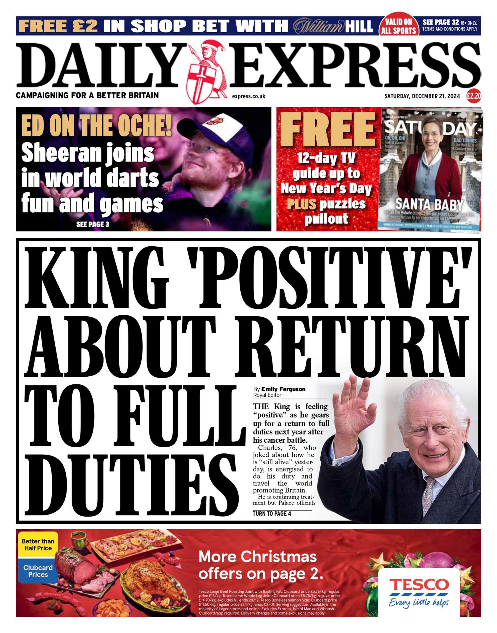 The Express front page