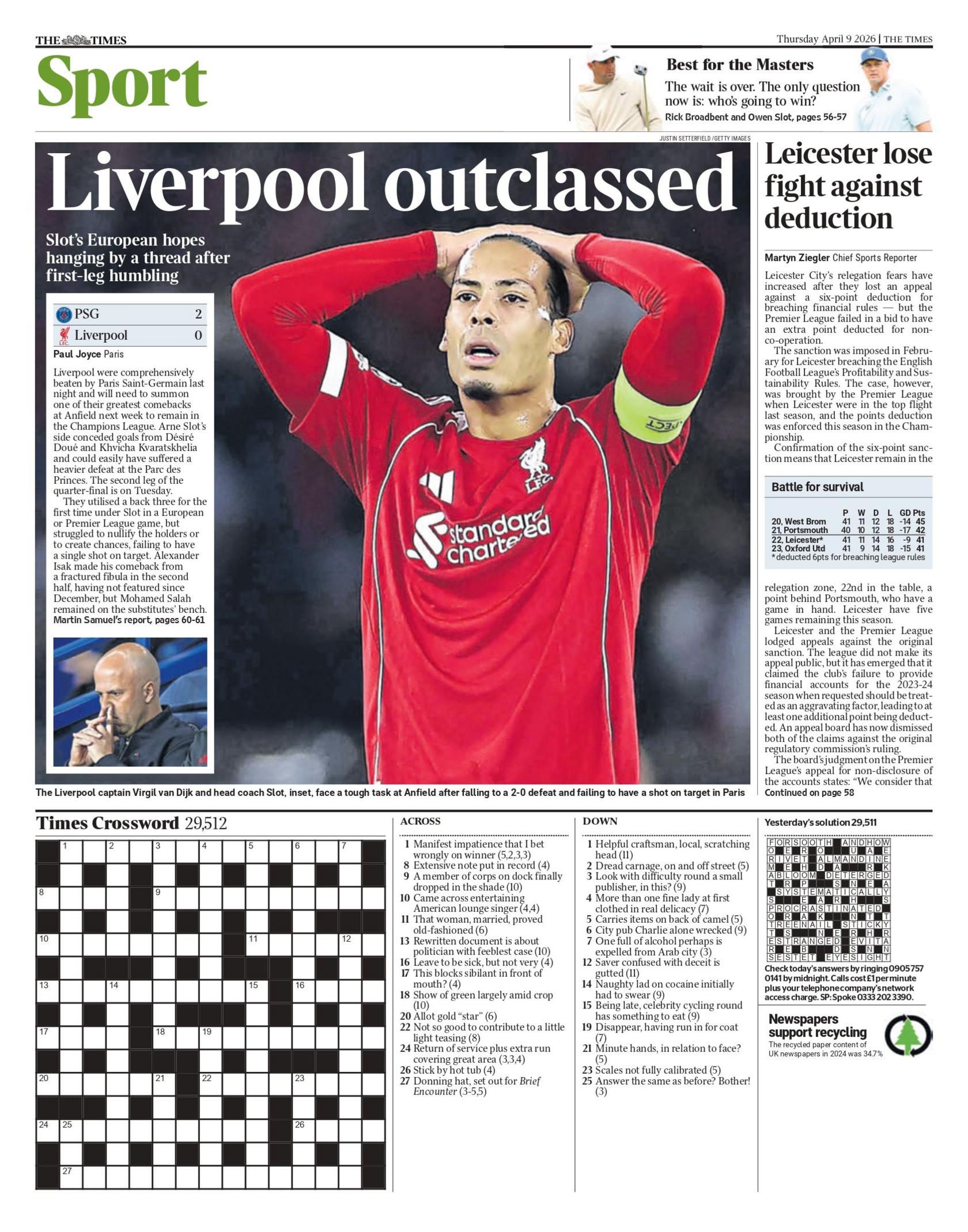 Times back page - 9 April