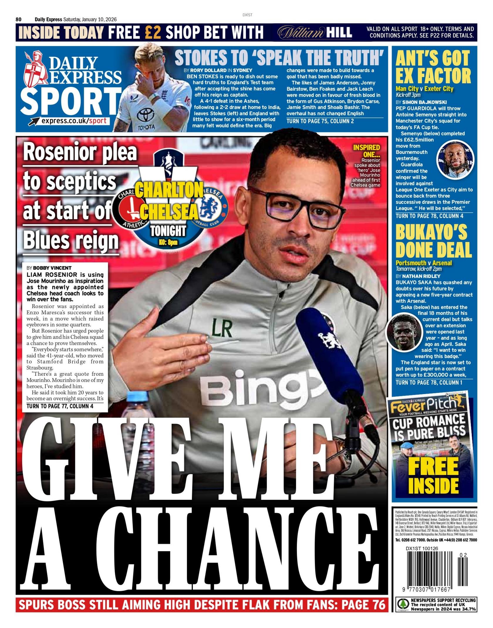 Express back page