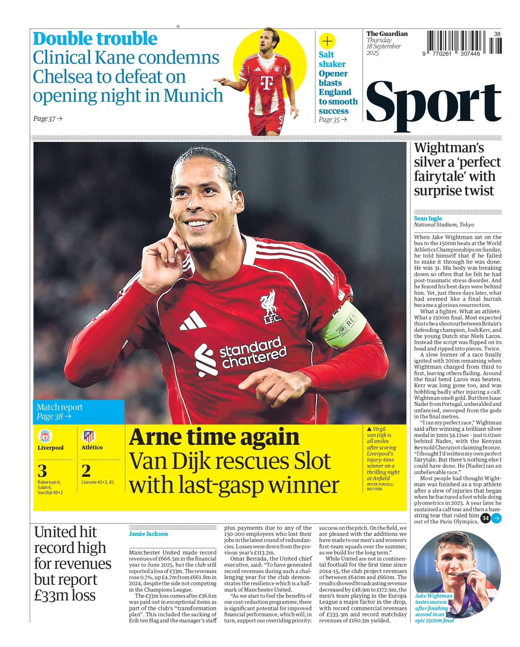 the guardian back page