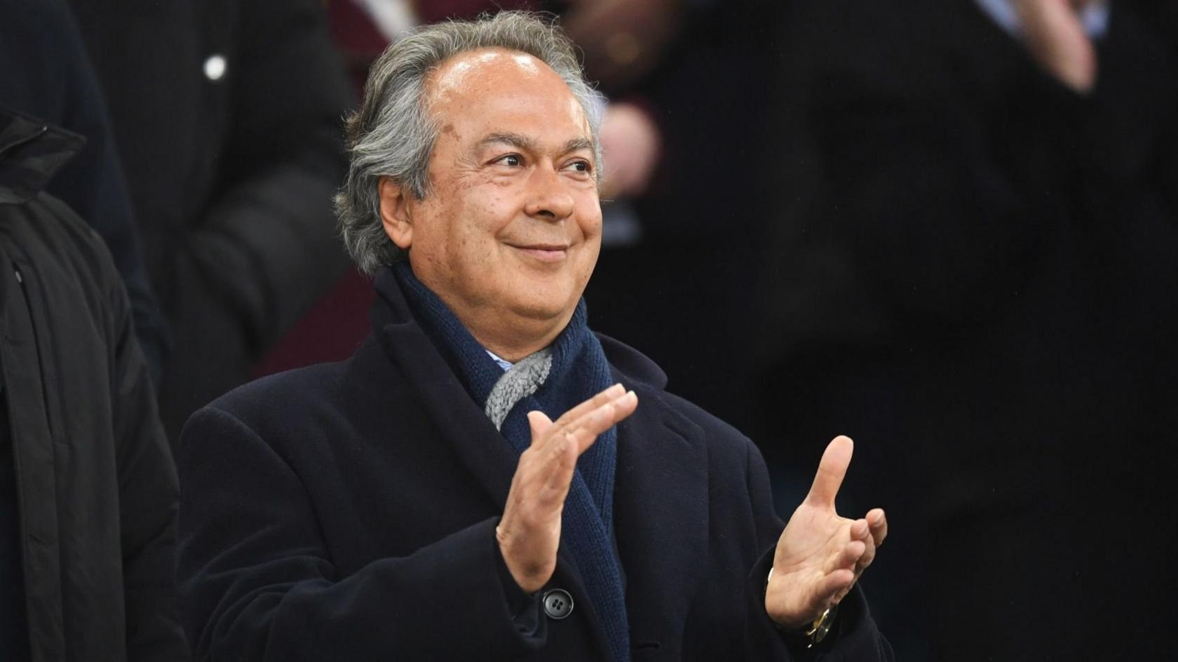 Farhad Moshiri watching Everton Football Club