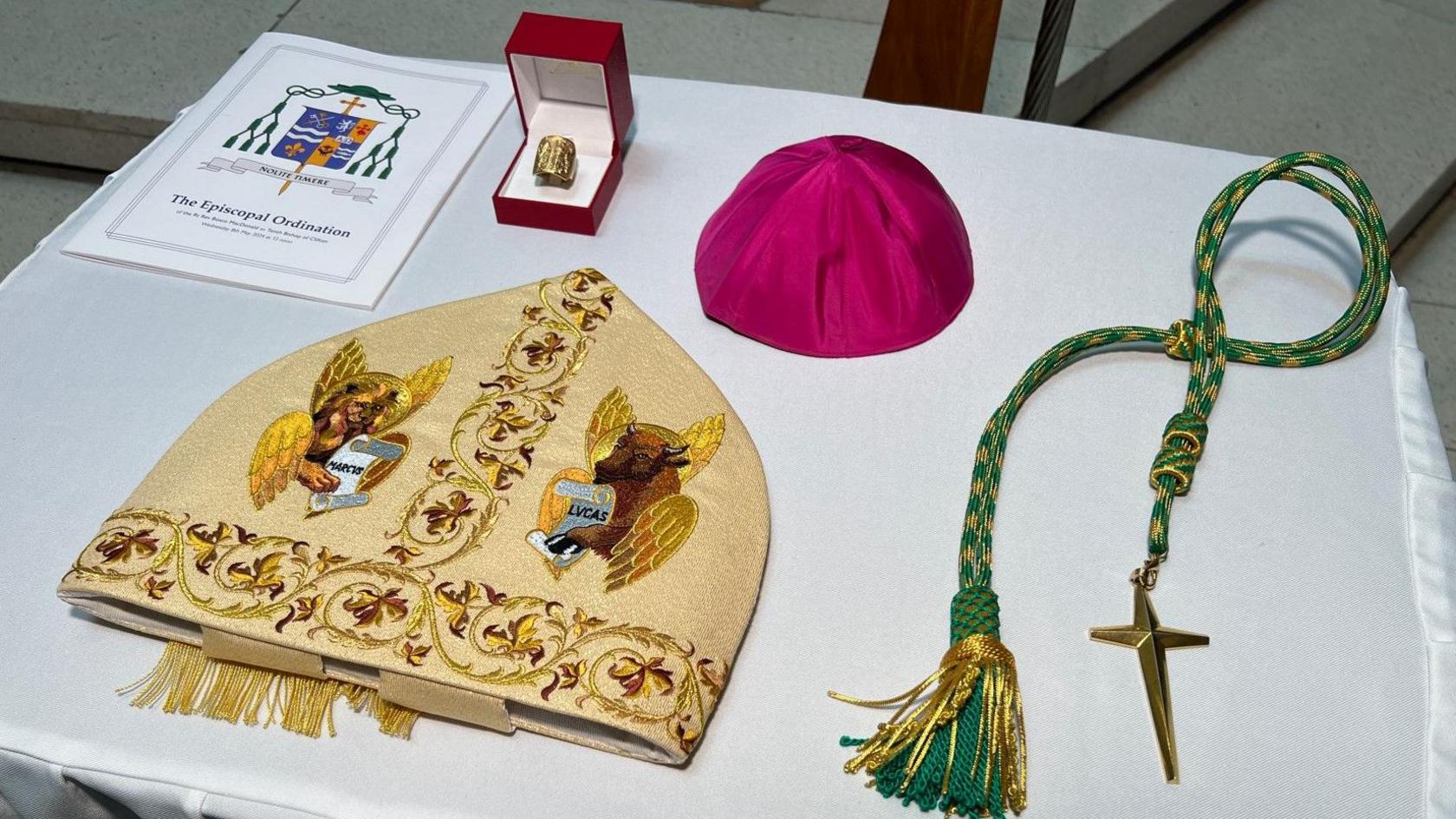 Items that will be used used in the ceremony