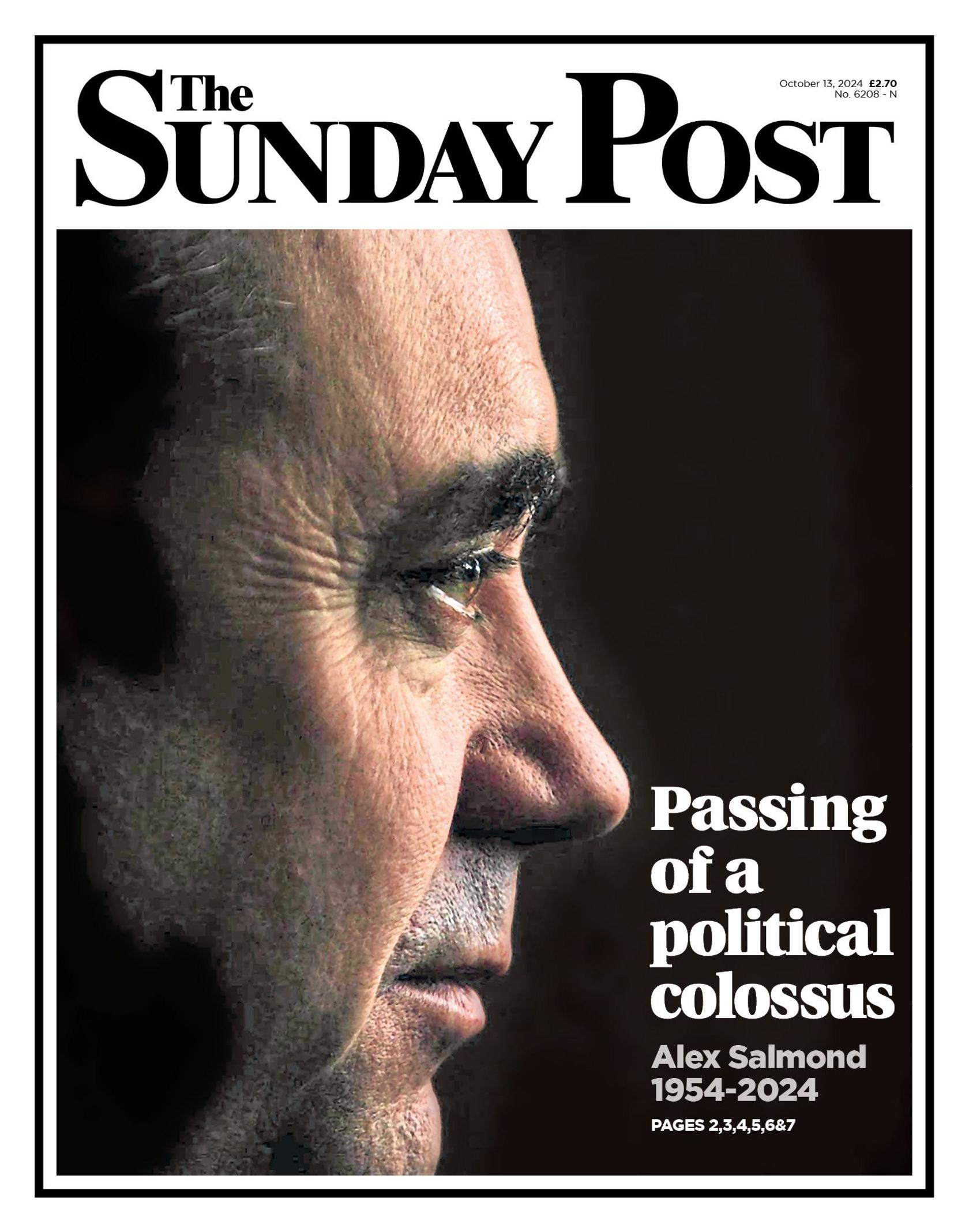 The Sunday Post's front page