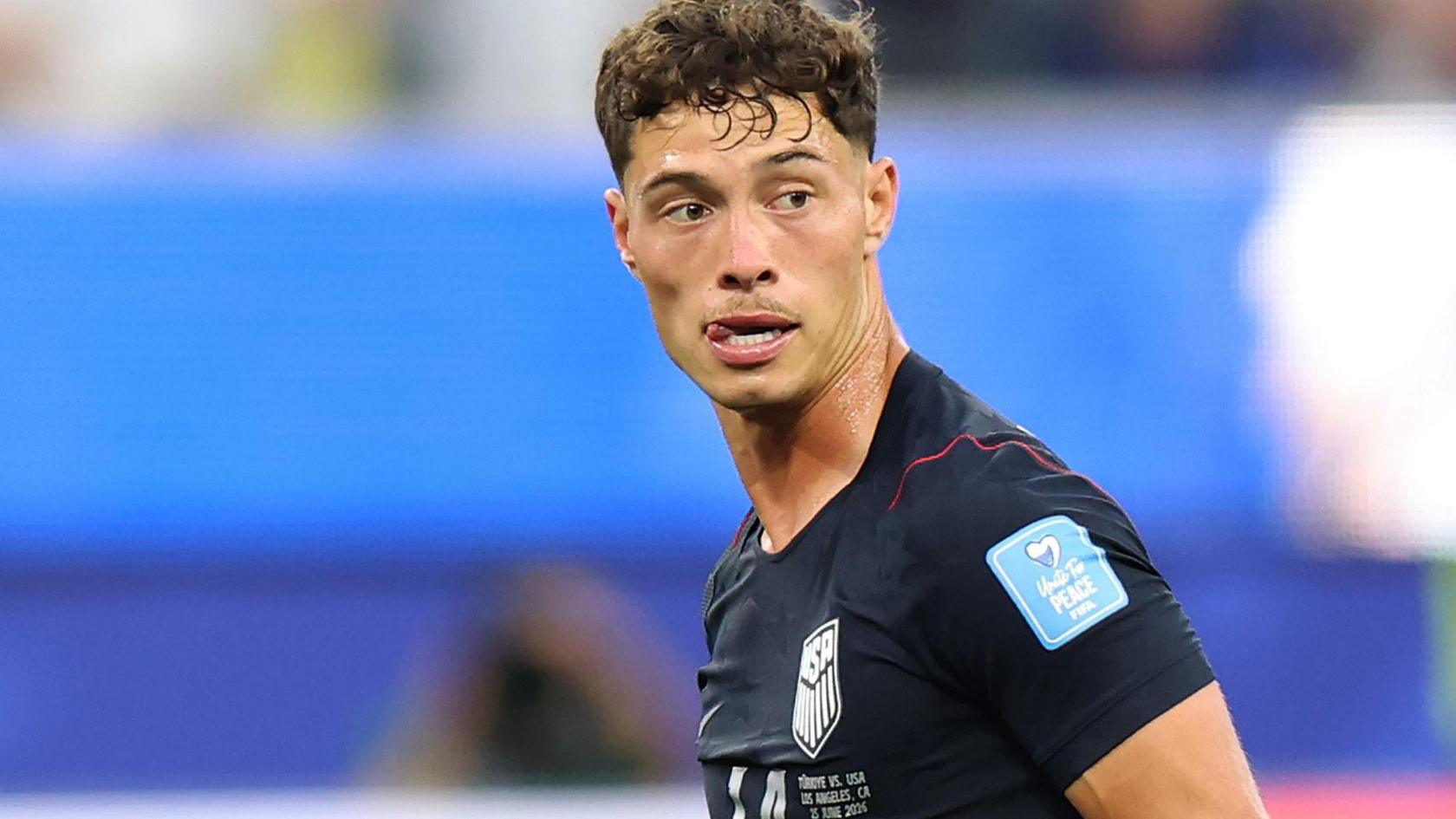 Sebastian Berhalter in action for USA at the 2026 World Cup