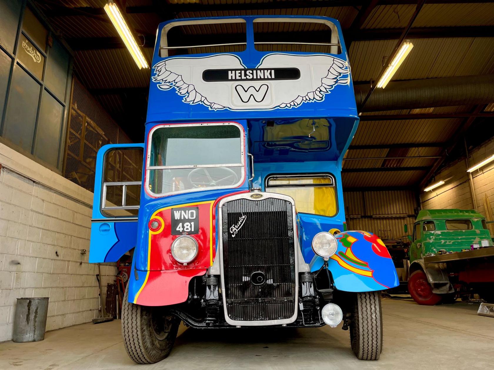 Former Wings tour bus after restoration