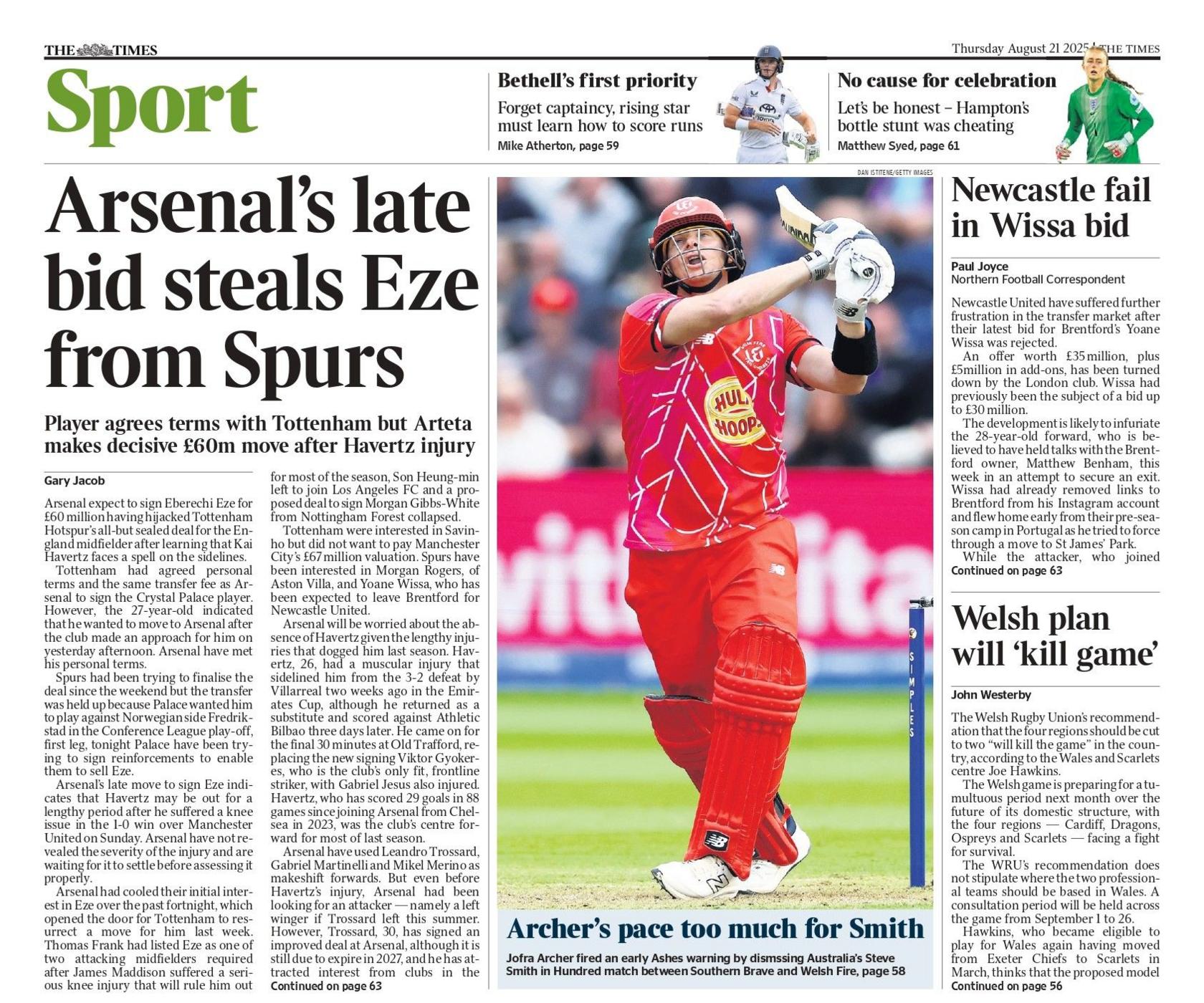 Times back page 