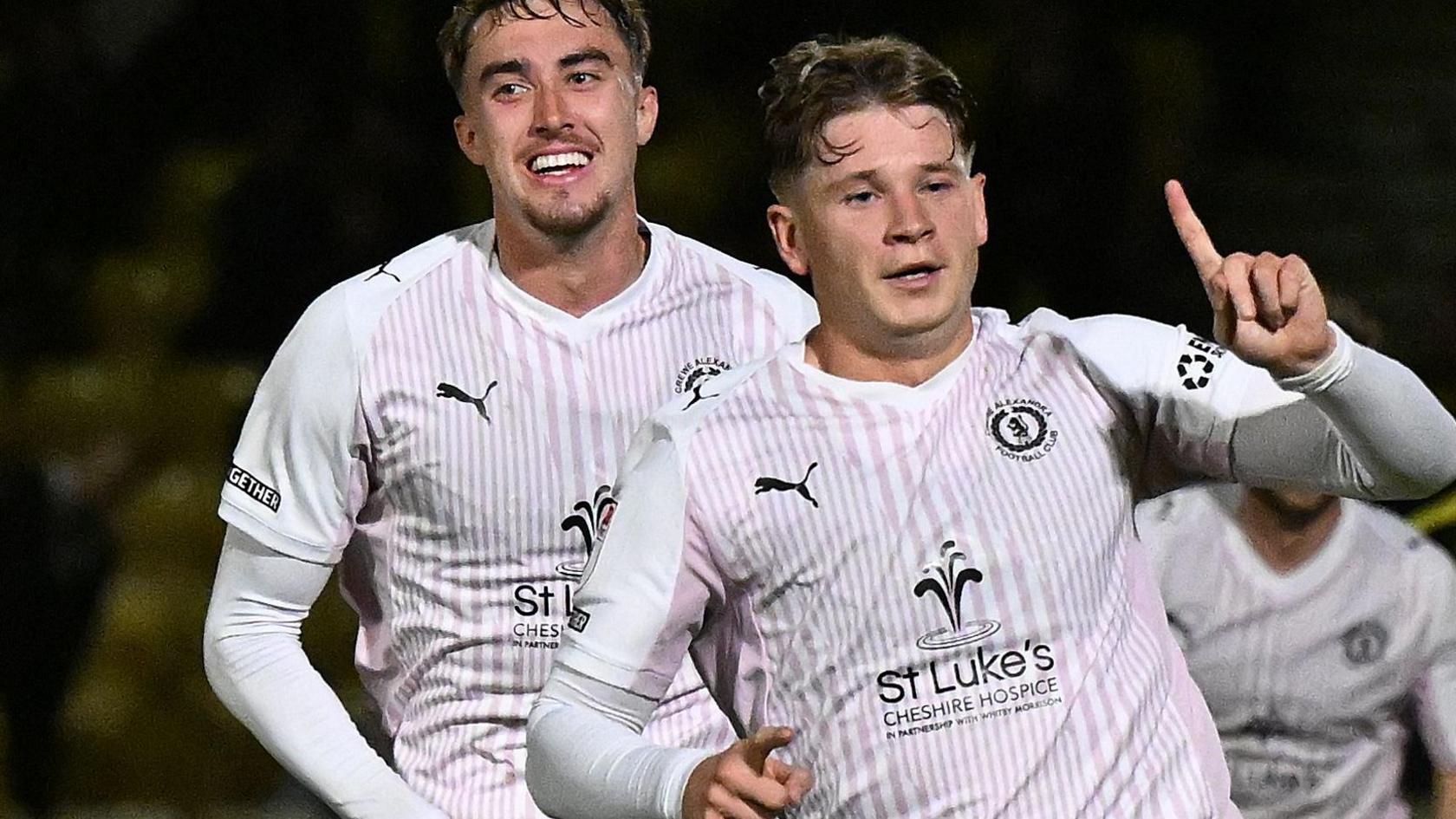 Crewe celebrate goal