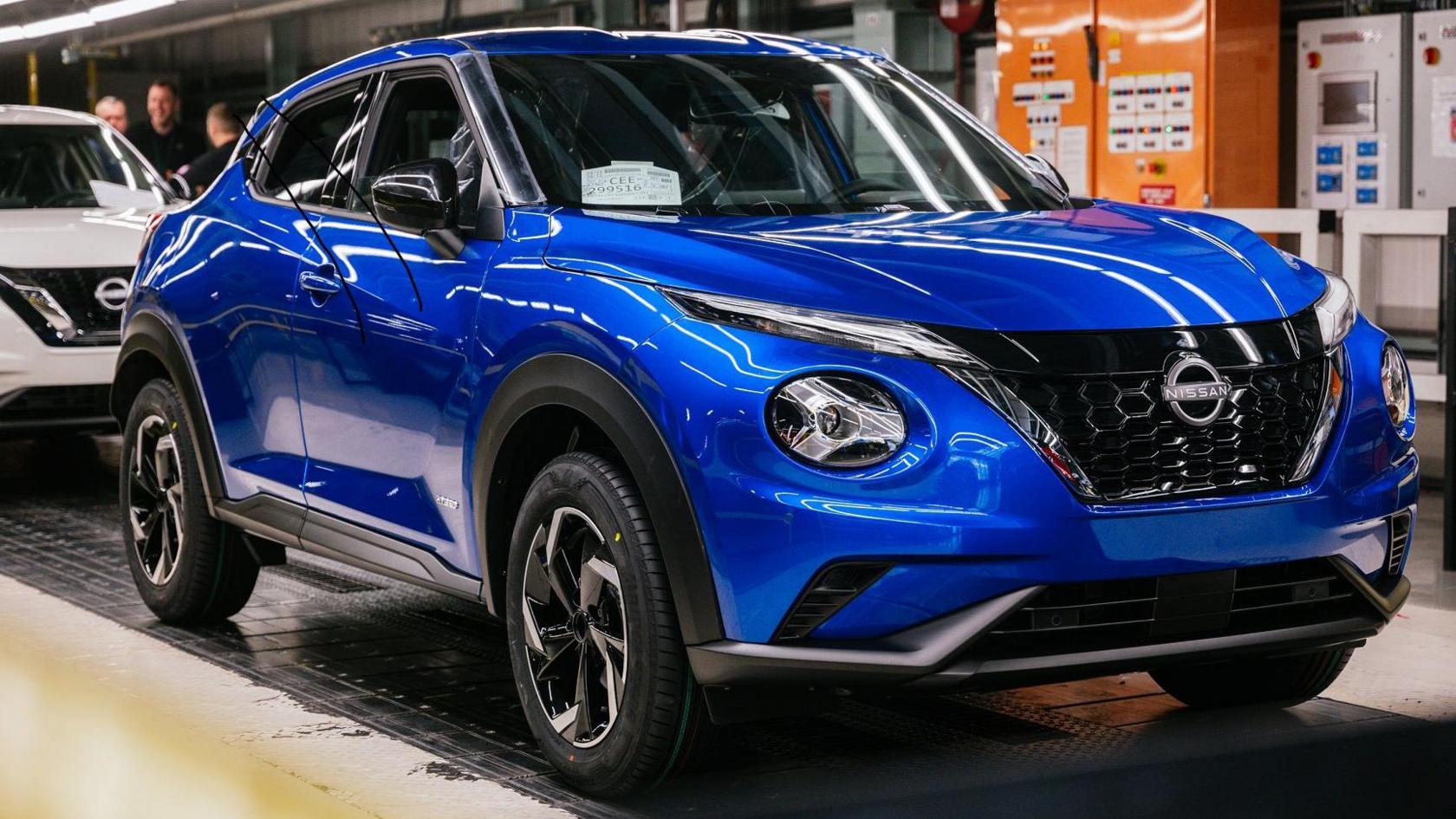 A Nissan Juke in the Sunderland Nissan factory