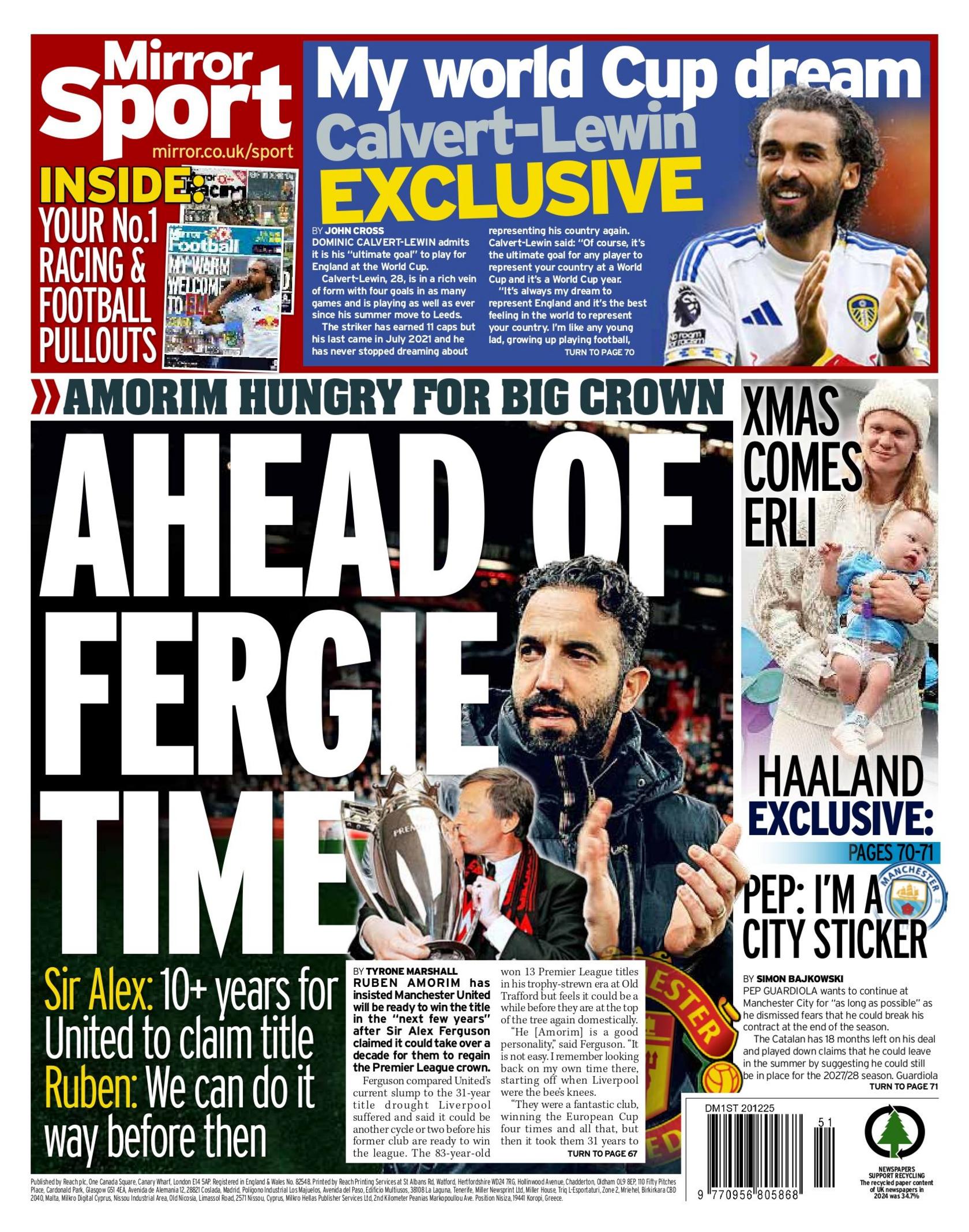 Mirror sports section