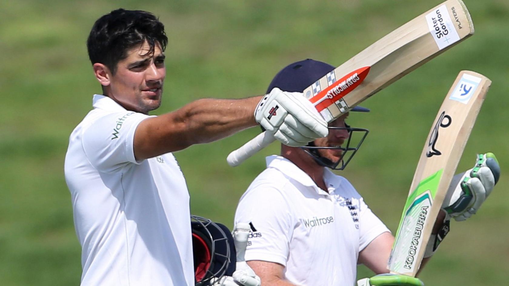 Alastair Cook celebrates