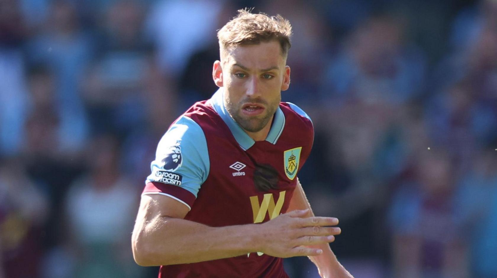 Charlie Taylor in action for Burnley