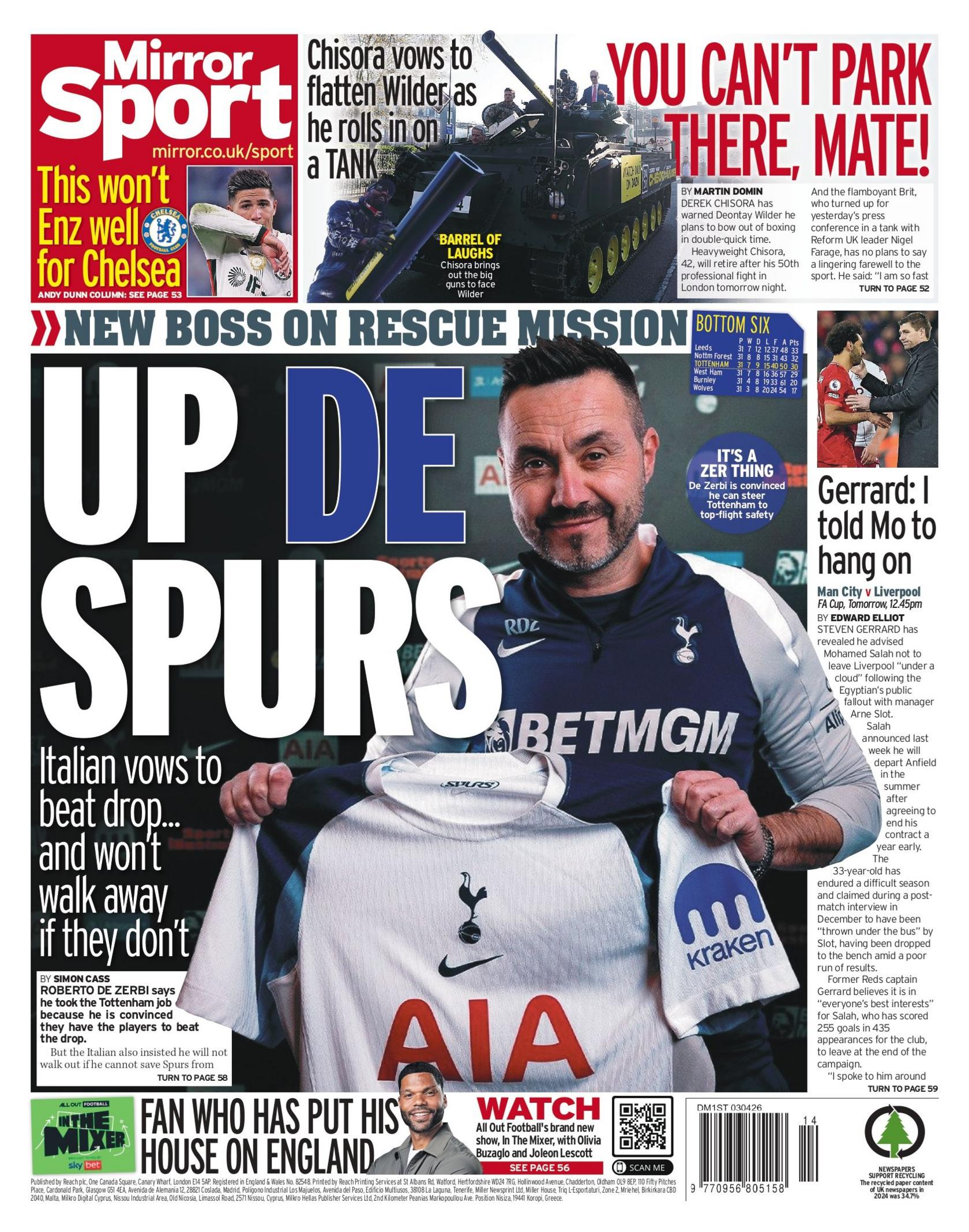 Mirror back page 