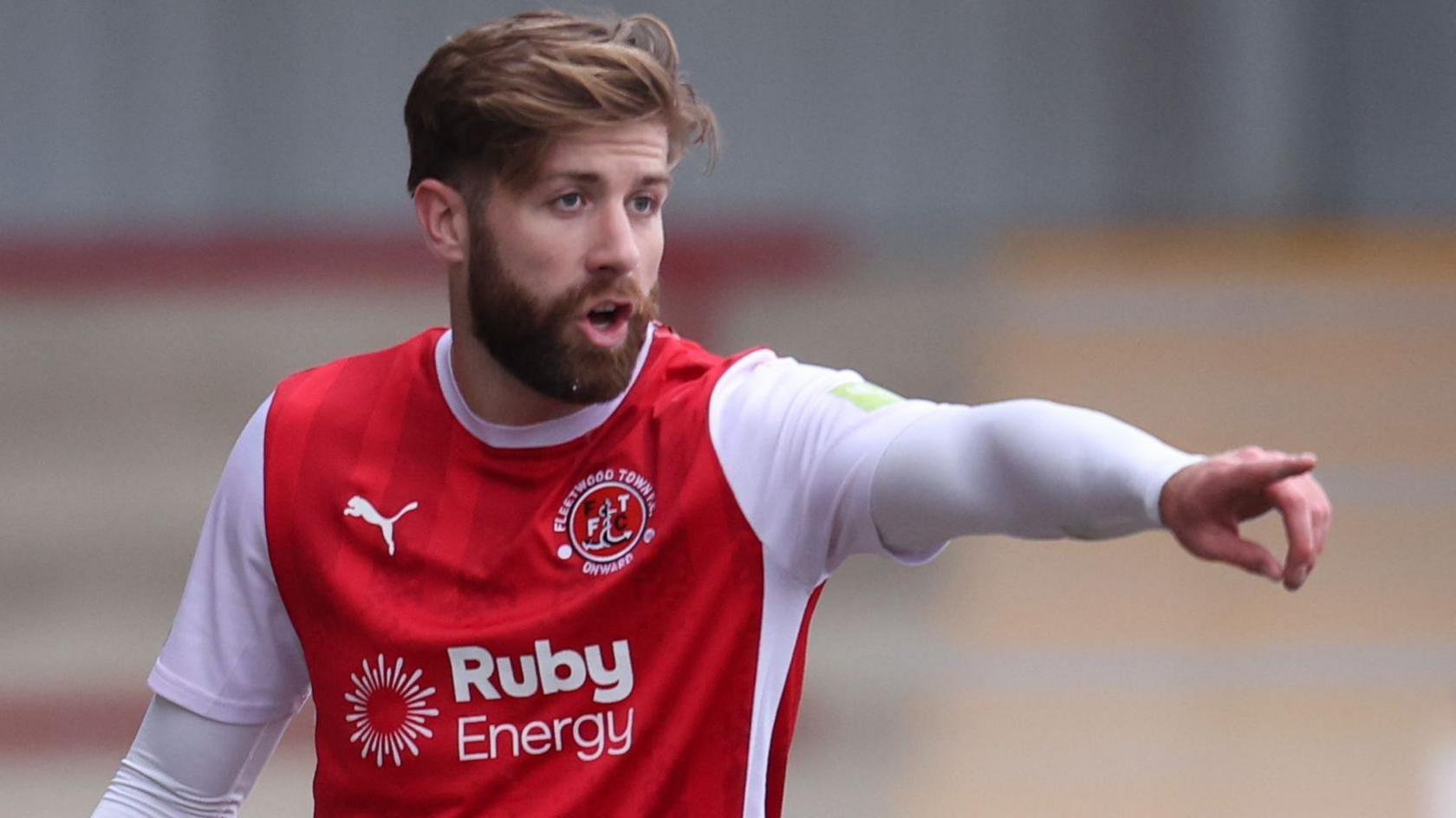 Shaun Rooney in action for Fleetwood Town
