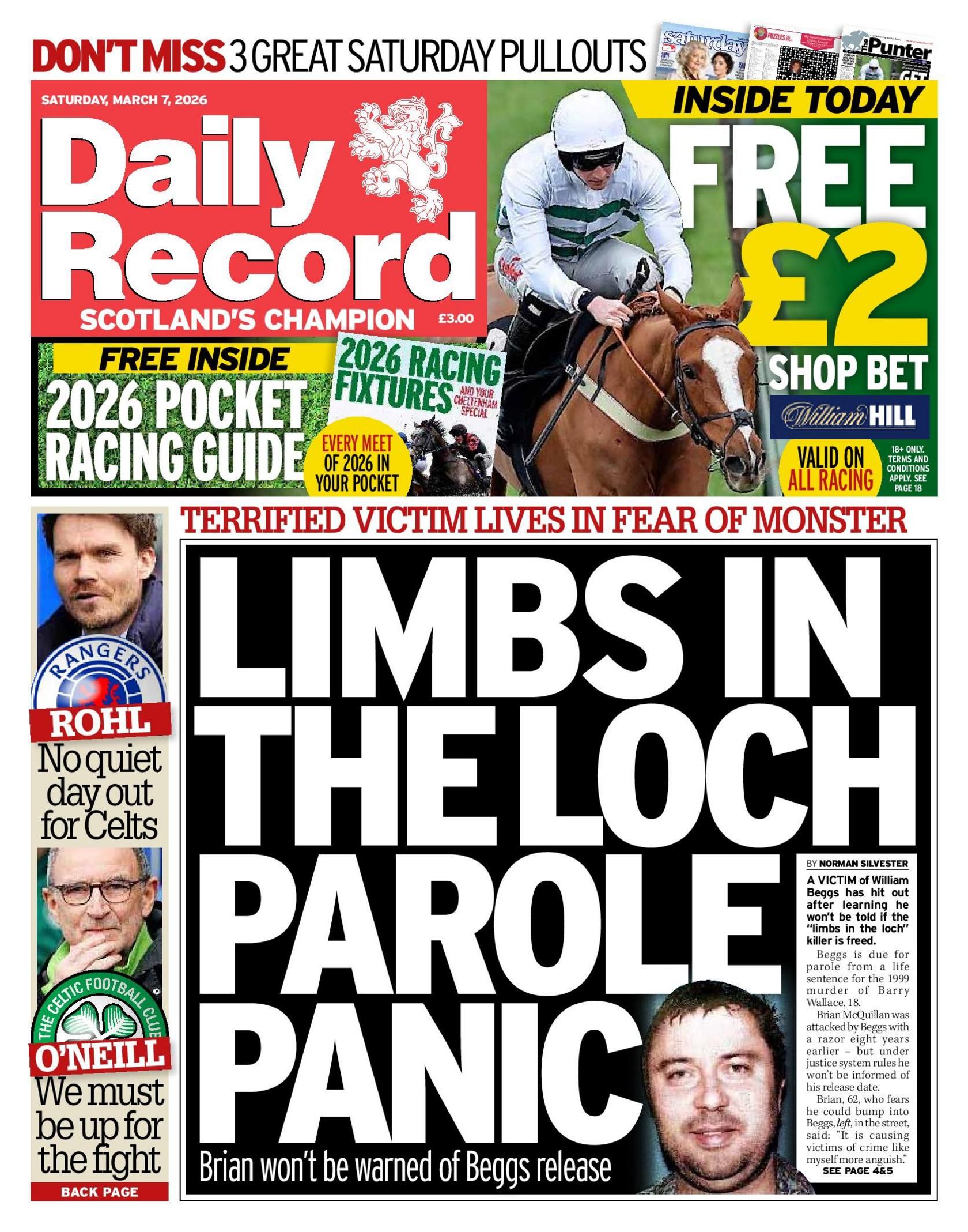 Scotland's papers: Killer parole 'panic' and Trump demands Iran