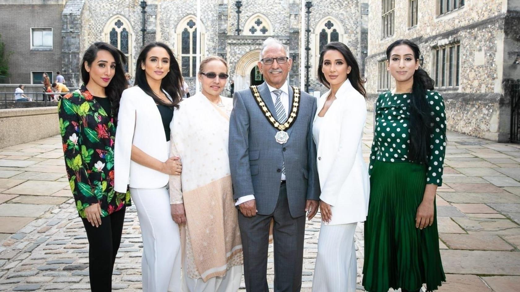 Charles Choudhary and his family