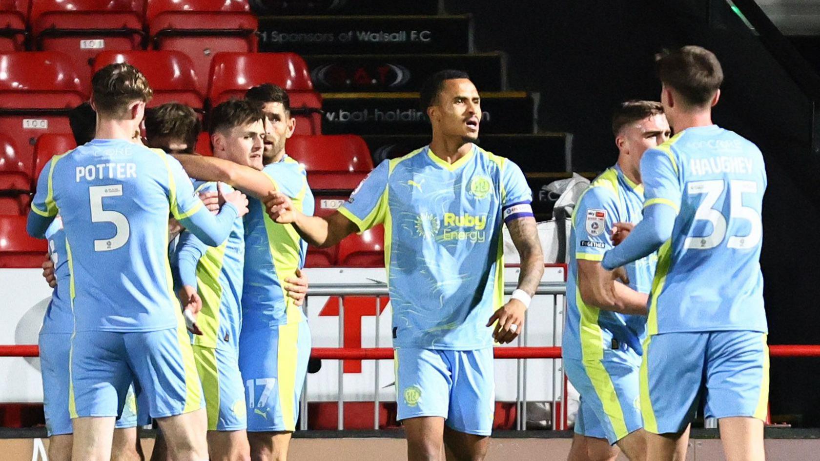 Mark Helm of Fleetwood celebrates 
