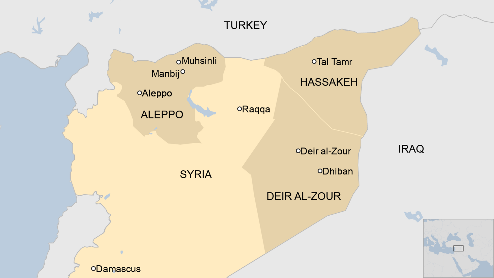 Map of Syria