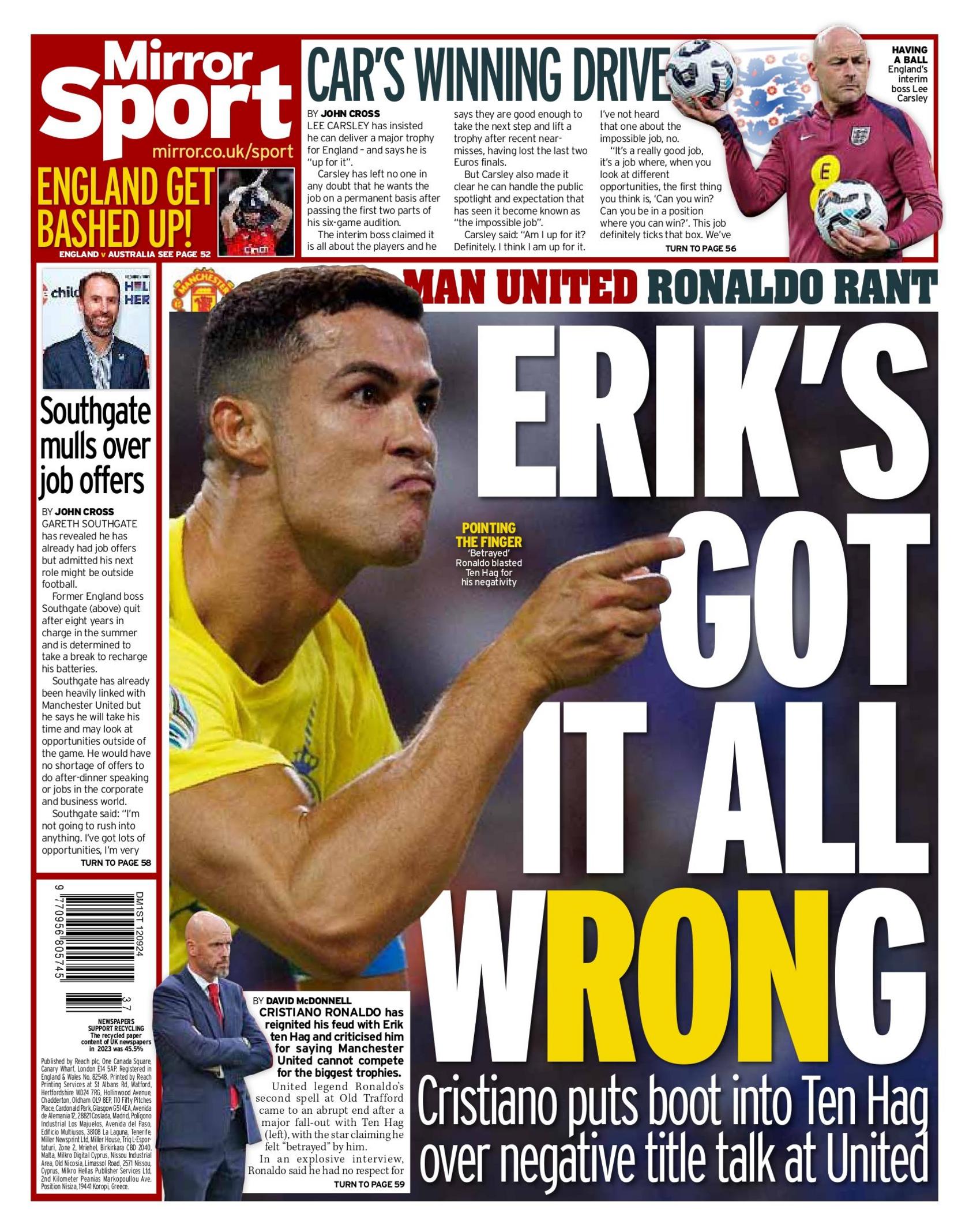 Mirror back page