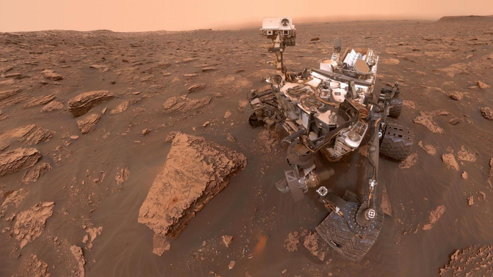 Curiosity rover on Mars