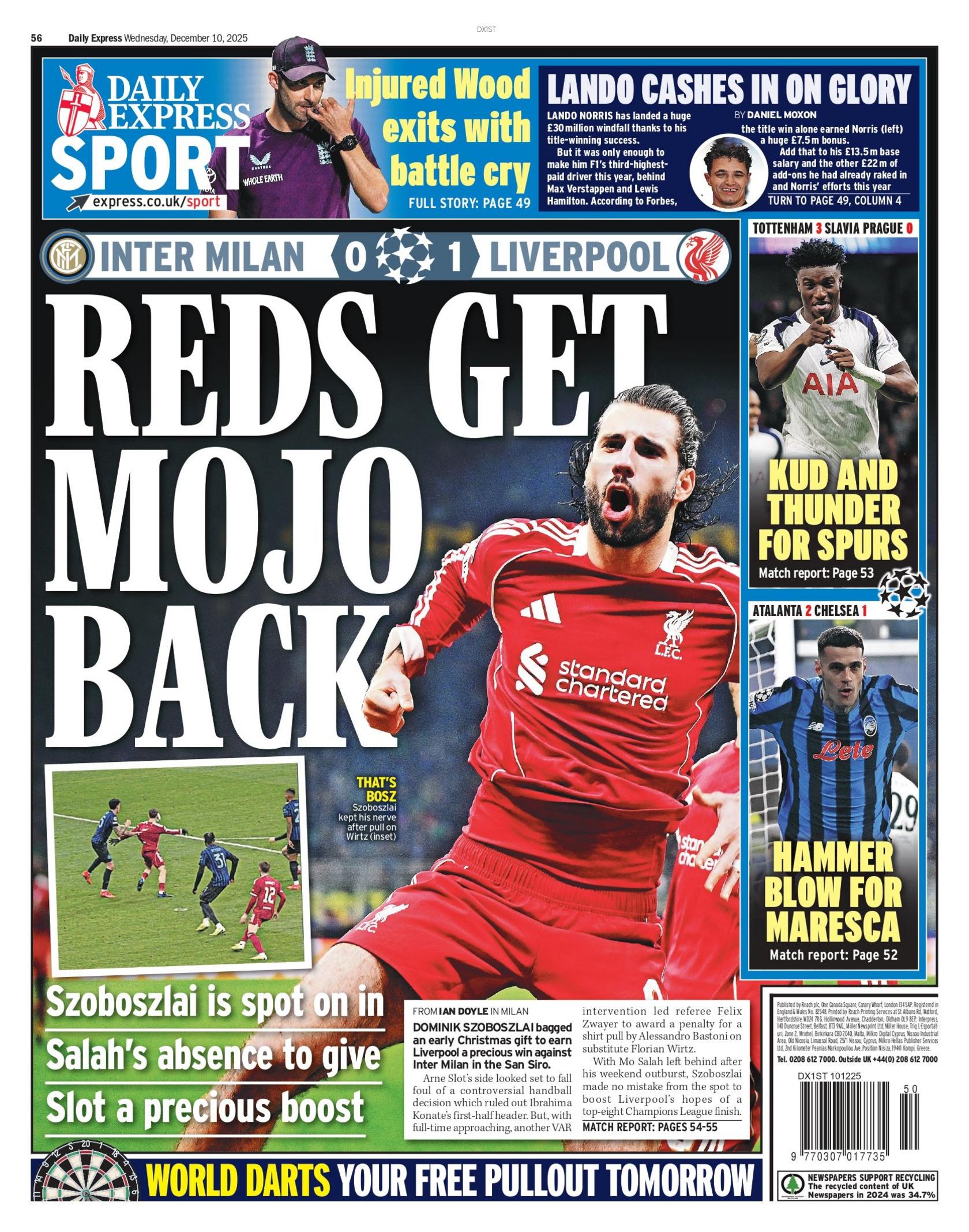 Express back page
