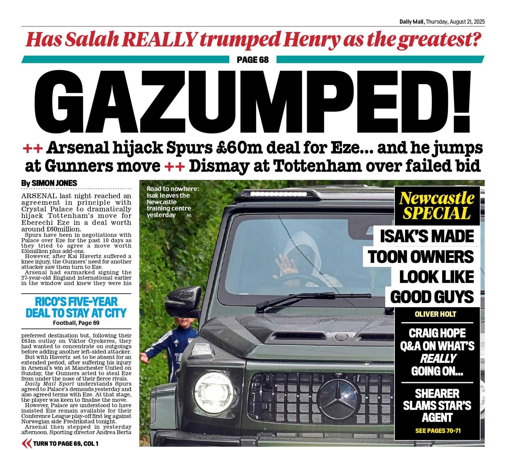 Mail back page 
