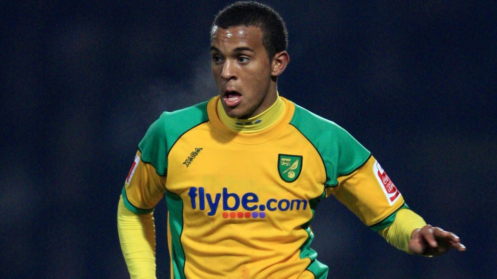 Ryan Bertrand playing for Norwich in 2008.