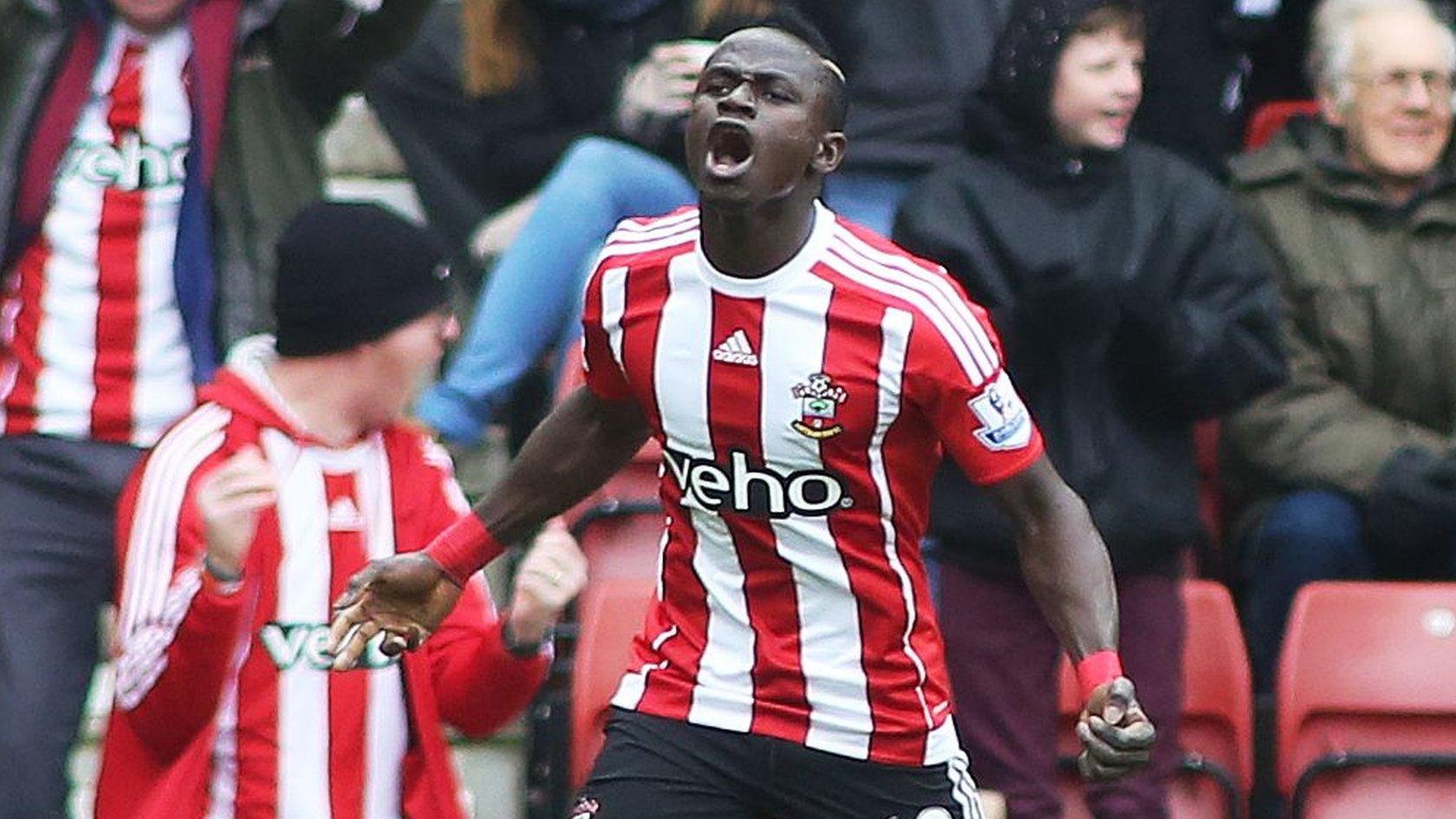 Southampton's Sadio Mane celebrates