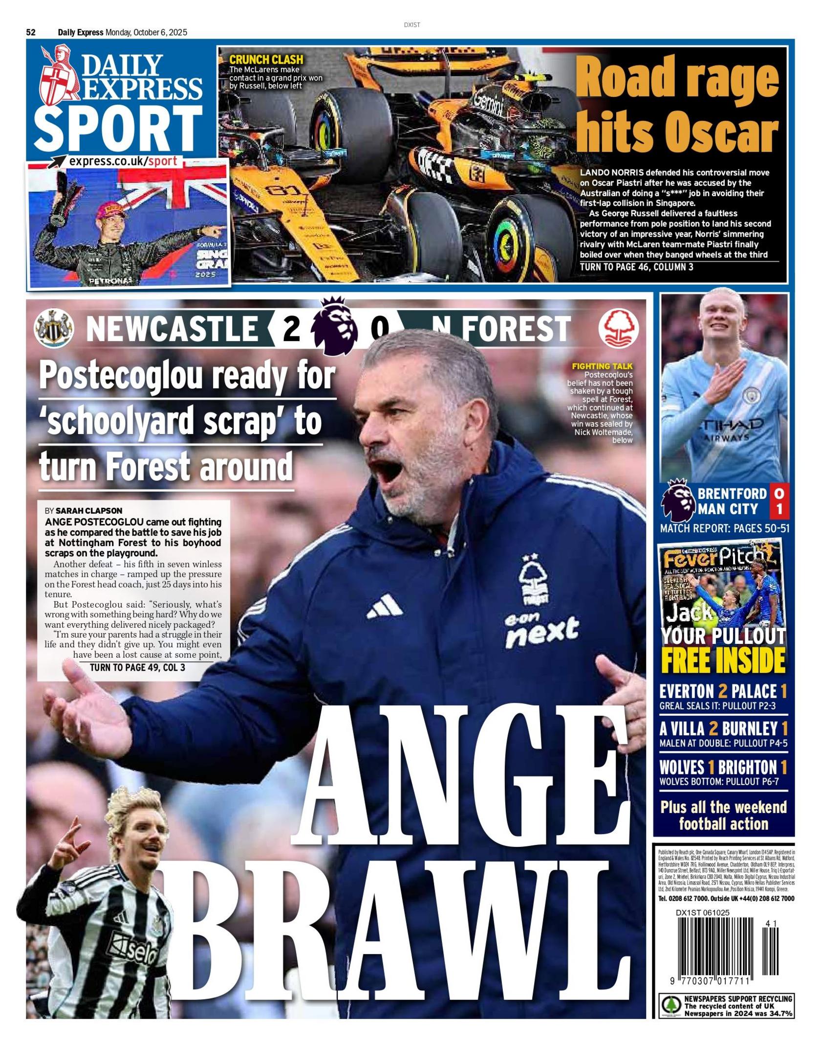 Express back page