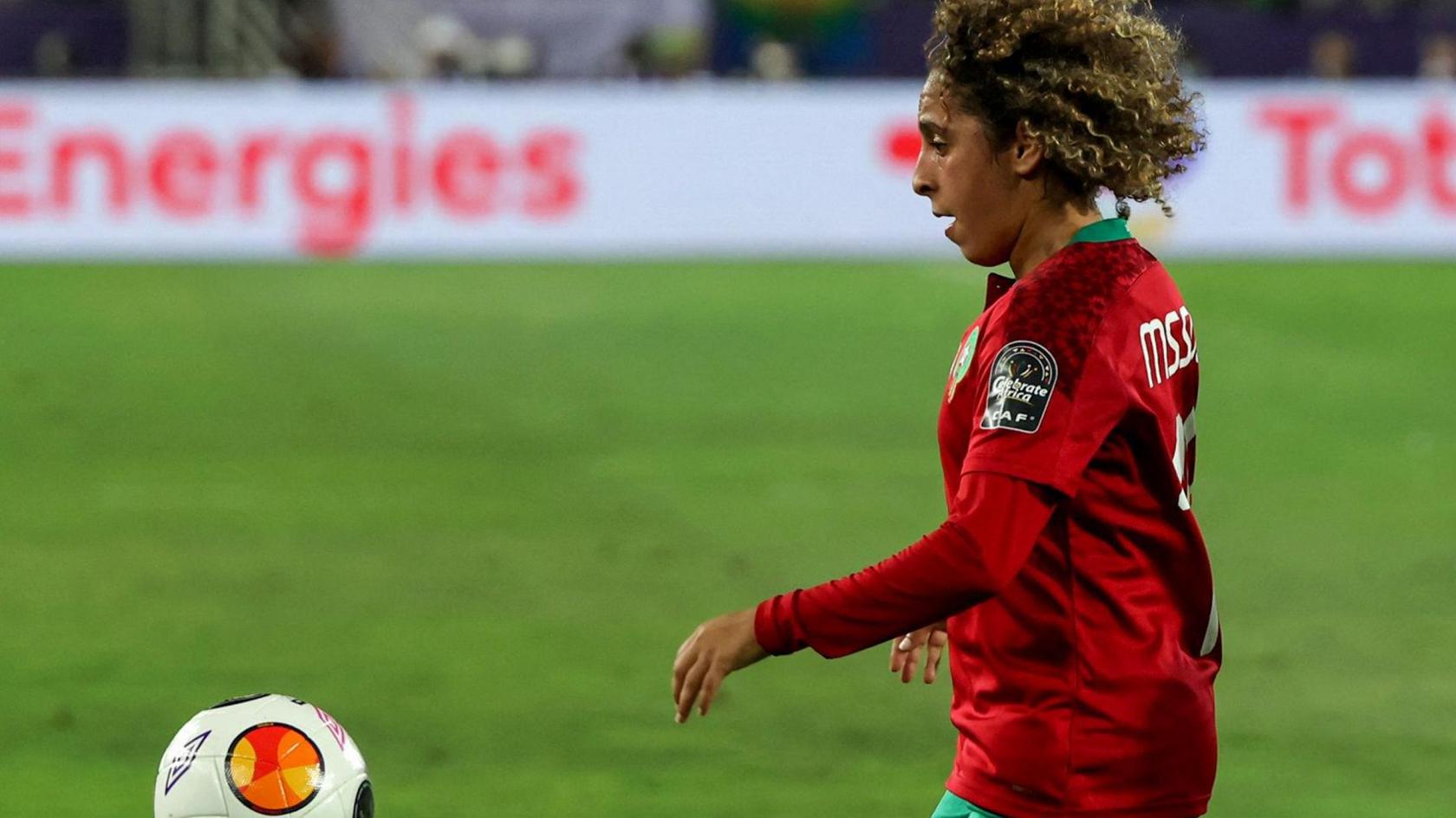 Sanaa Mssoudy in action for Morocco