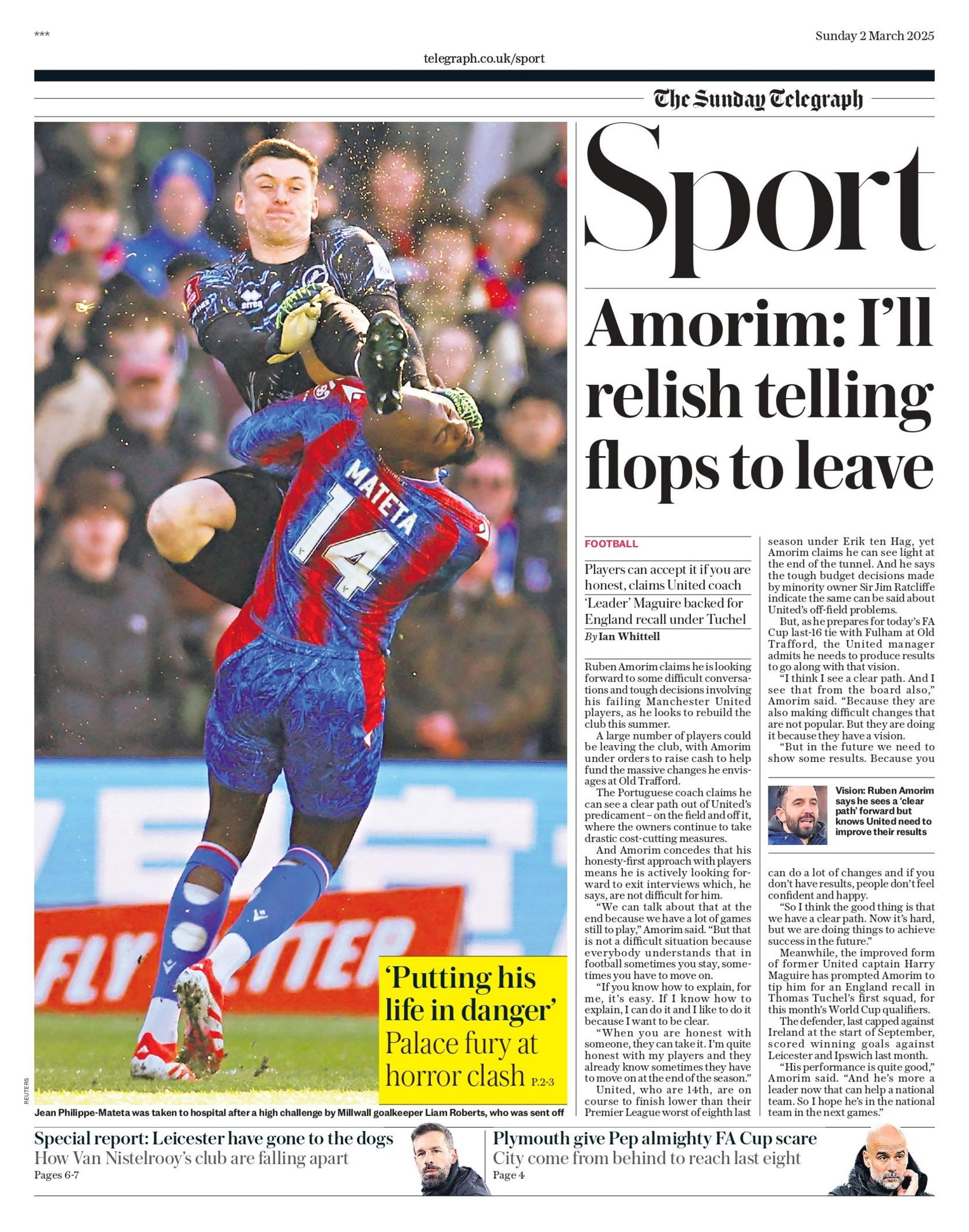 Telegraph back page 