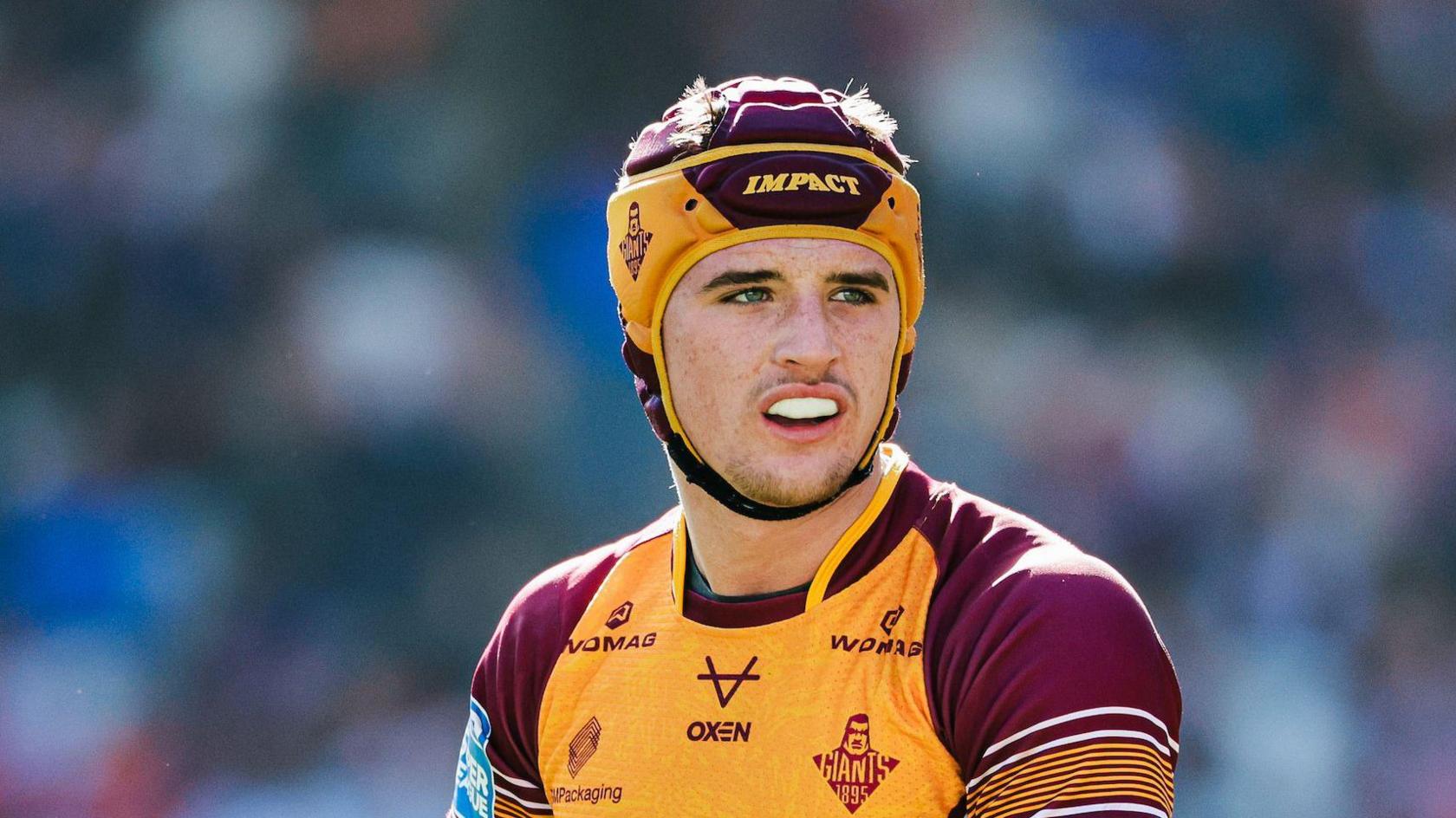 George Flanagan Jr playing for Huddersfield Giants at home v Hull KR