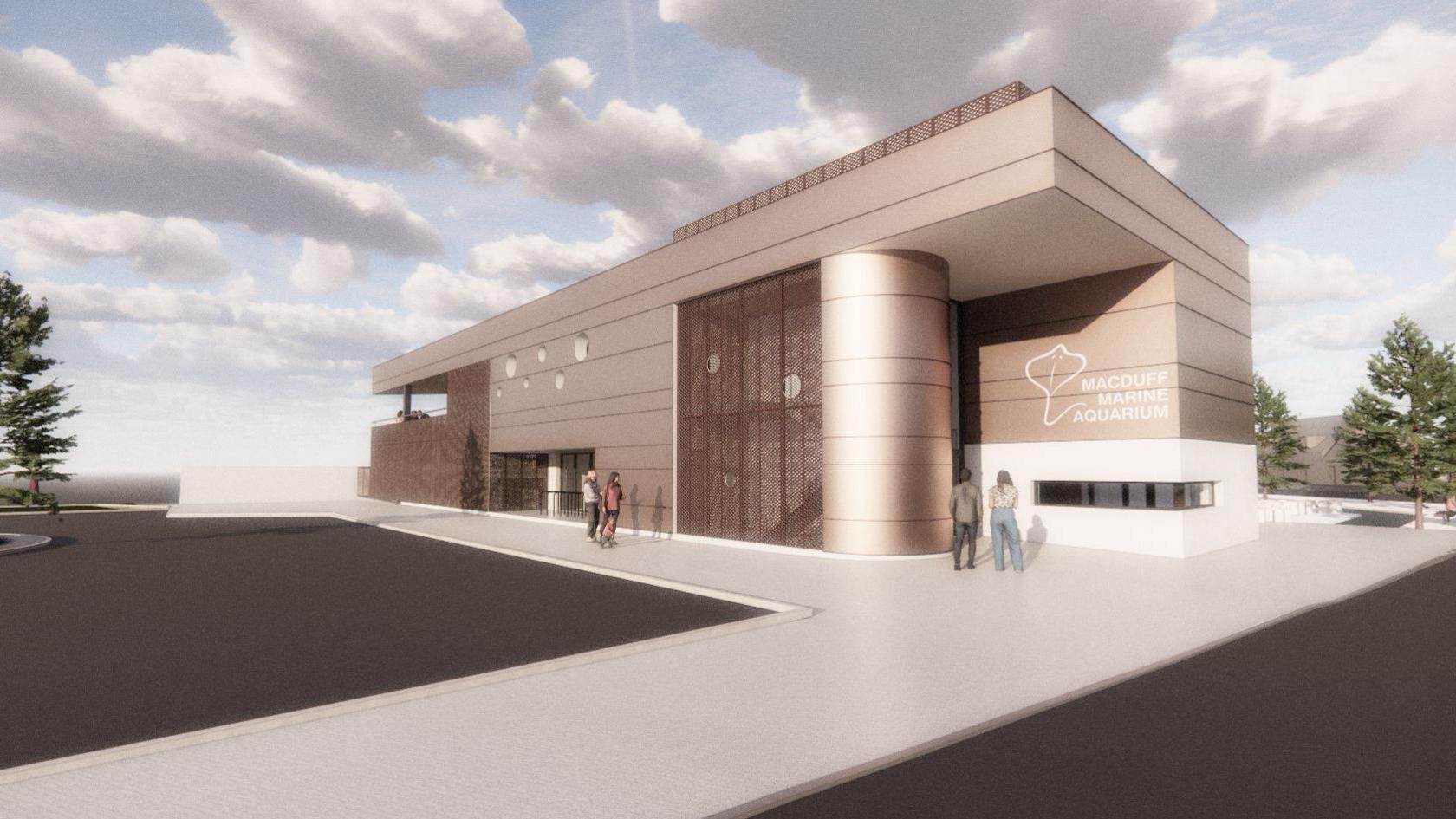 Artist impression of Macduff Aquarium expansion 