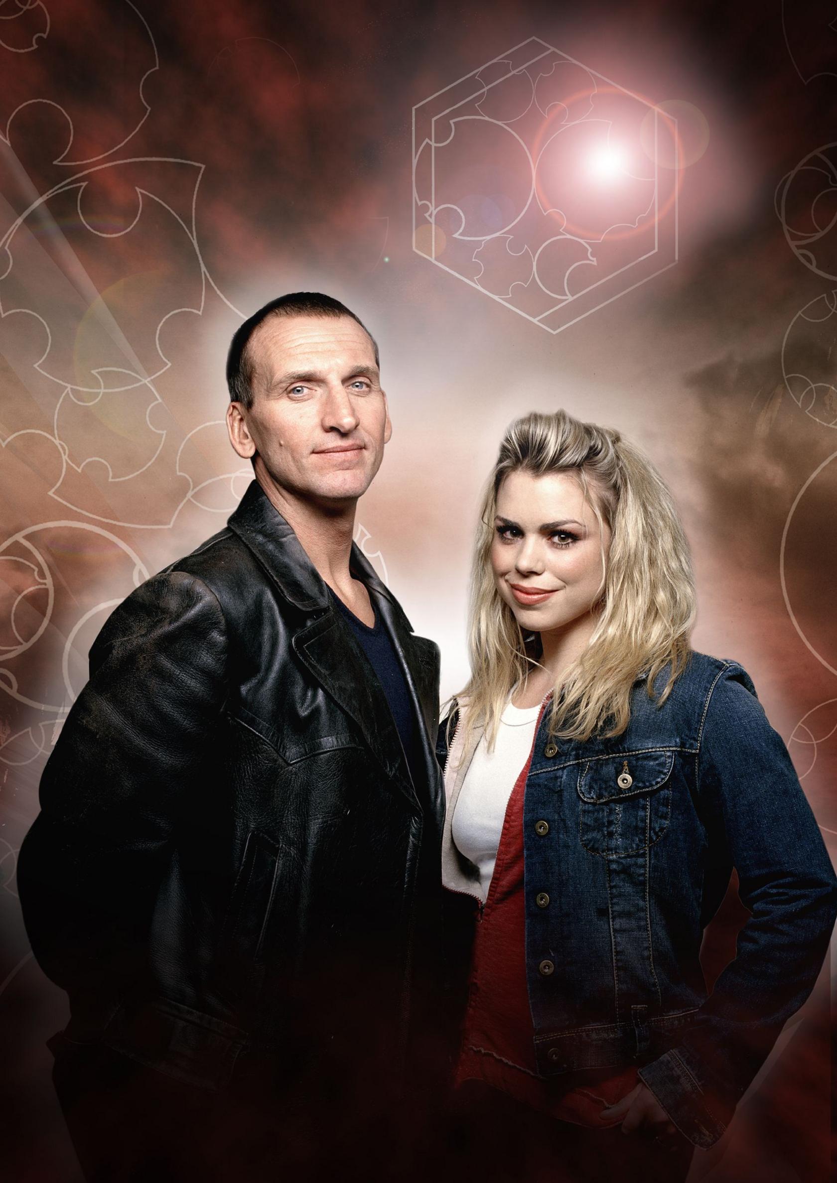 Christopher Eccleston as The Doctor and Billie Piper as Rose Tyler in Doctor Who (2005)