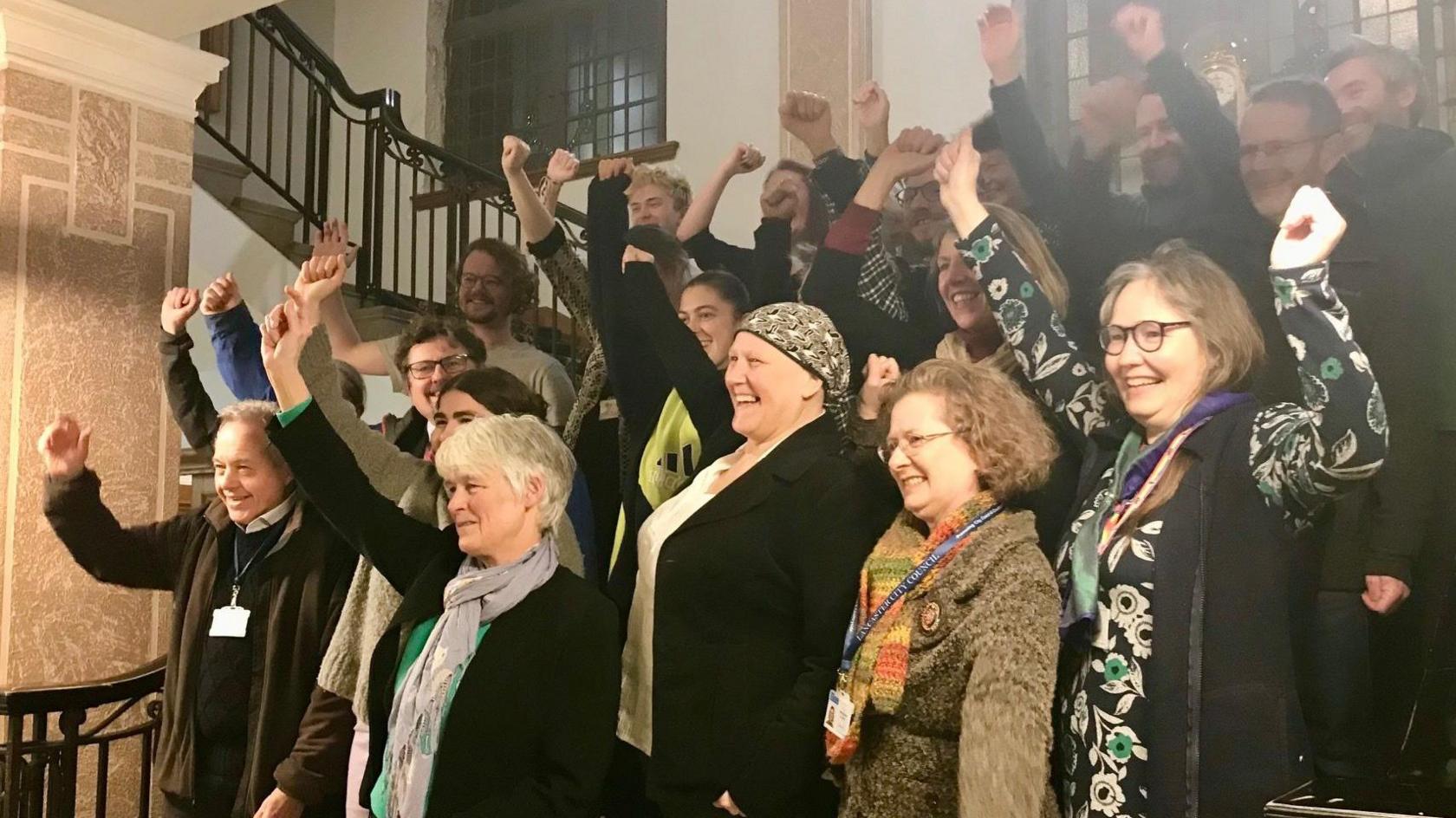 Green councillors celebrate taking control of Lancaster City Council